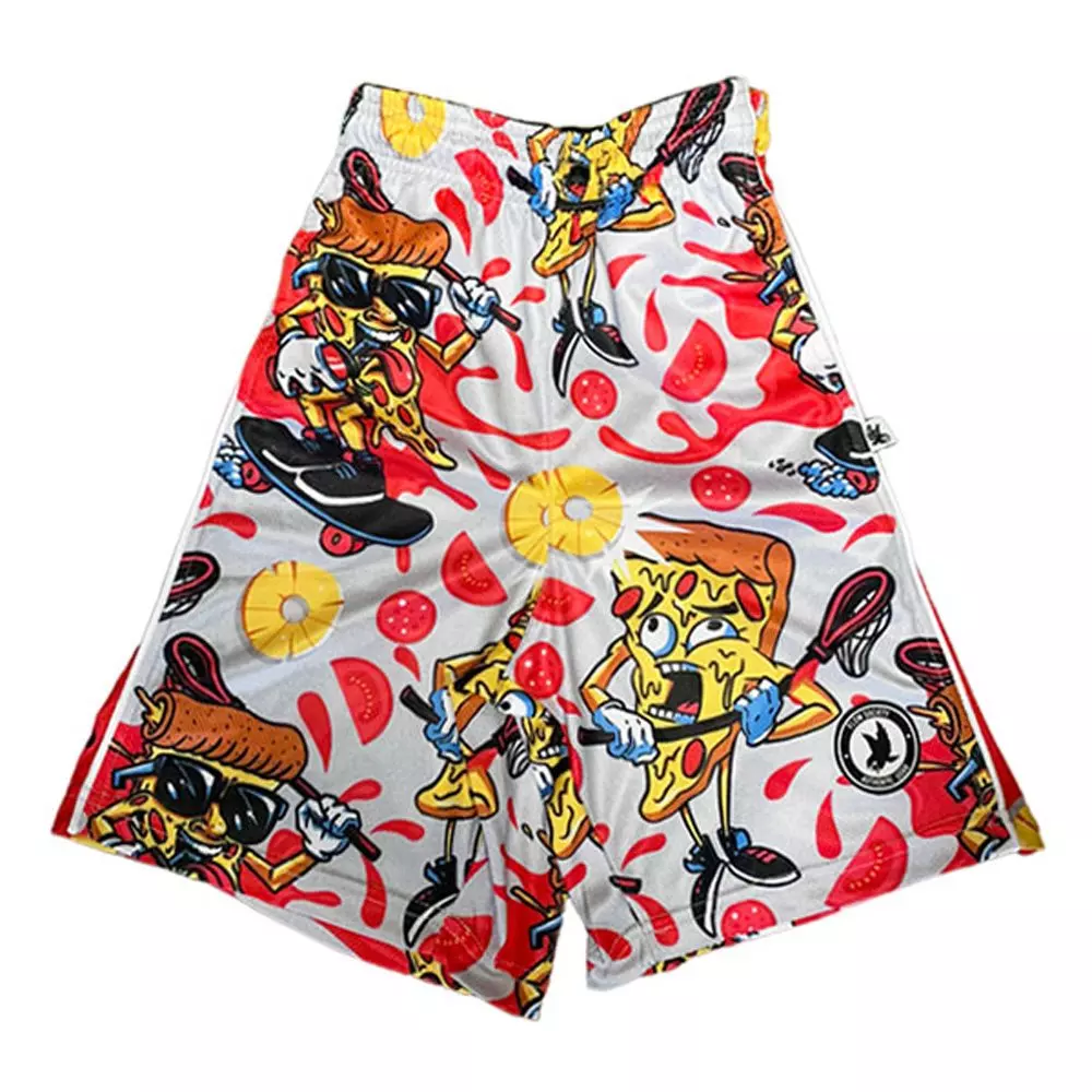 Flow Society Big Boys' Slice of Flow Pizza Shorts - Multi - MULTI-COLOR