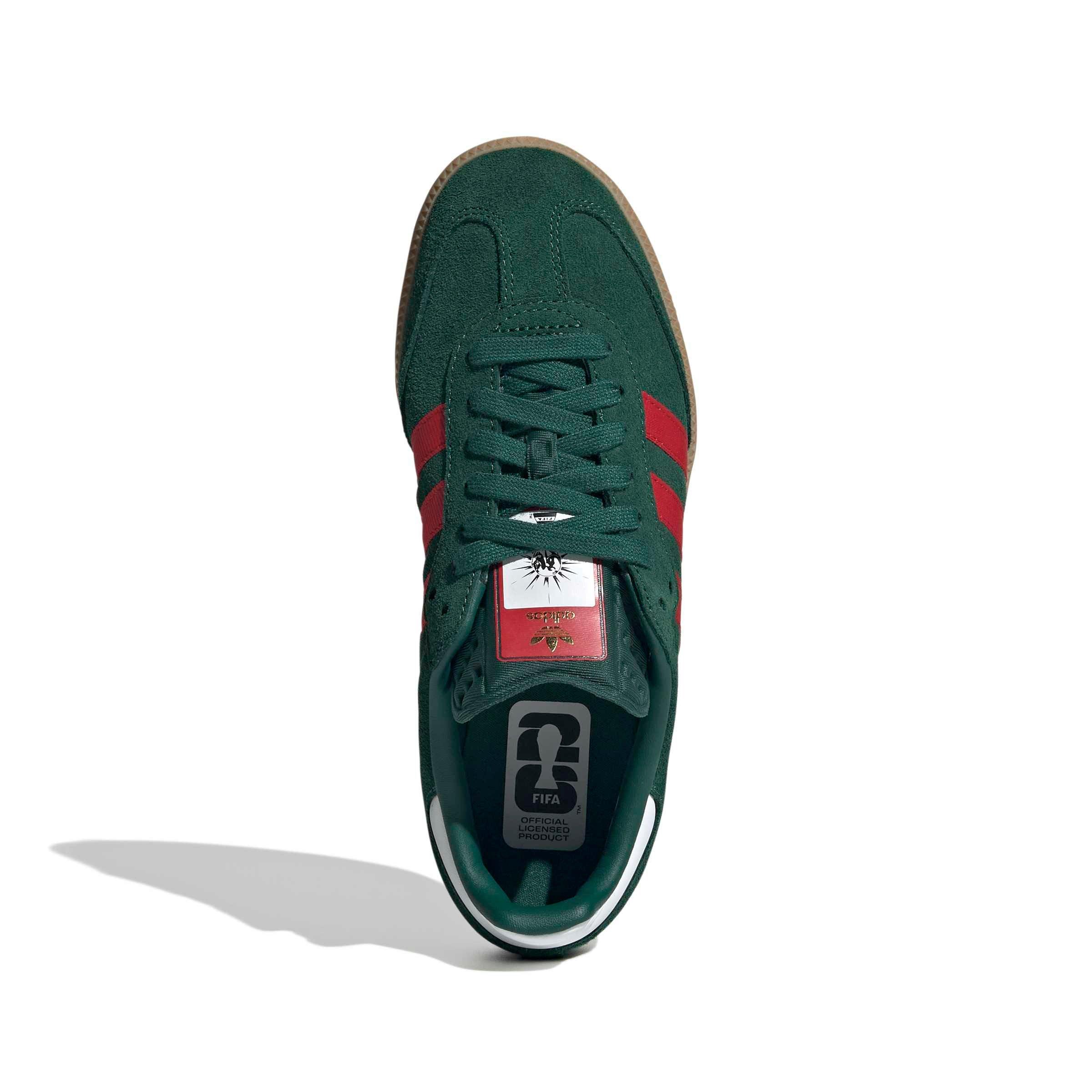 adidas Originals Samba OG "Team Dark Green/Better Scarlet/Gum 4" Grade School Boys' Shoe - DK GREEN/SCARLET/GUM Thumbnail View 5