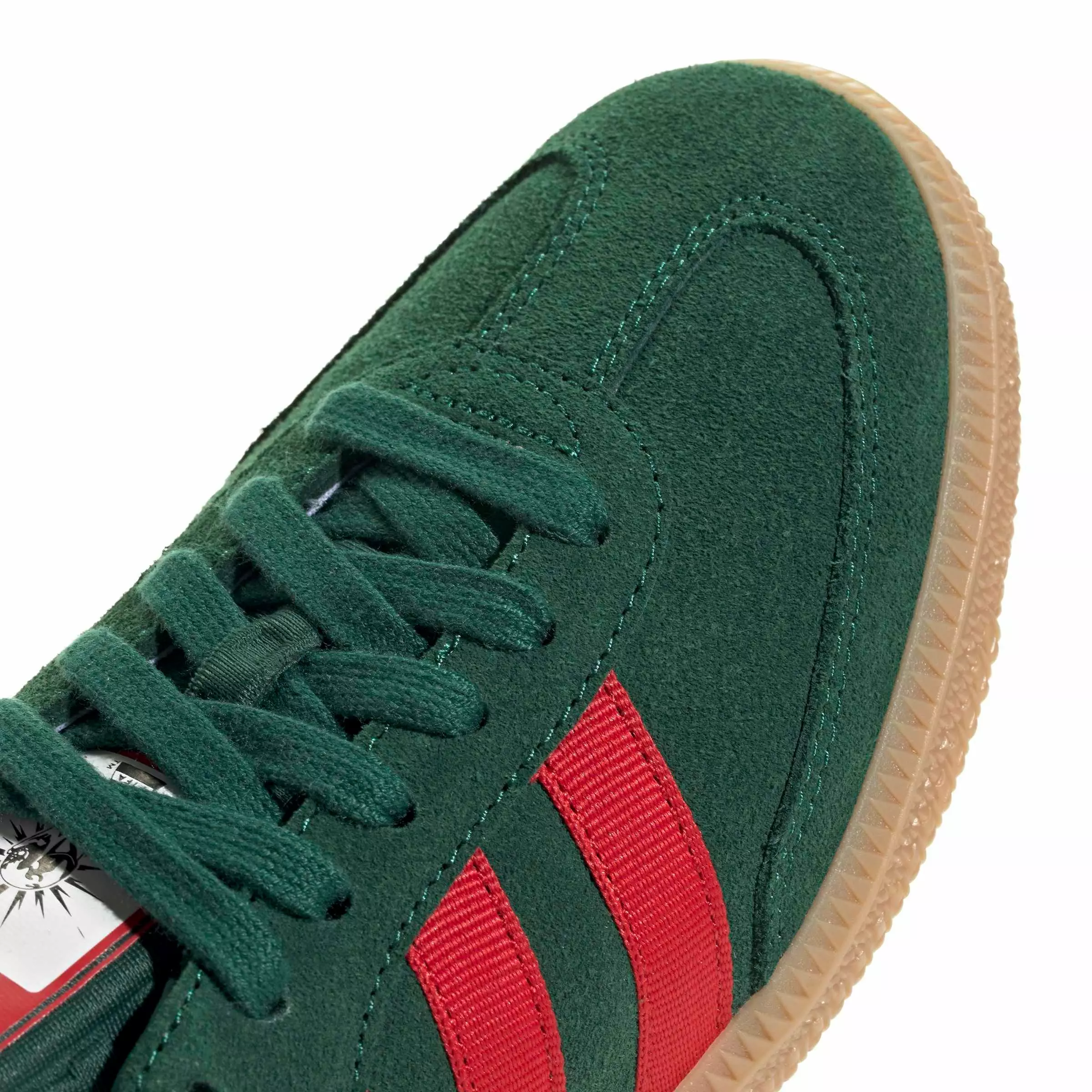 adidas Originals Samba OG "Team Dark Green/Better Scarlet/Gum 4" Grade School Boys' Shoe - DK GREEN/SCARLET/GUM