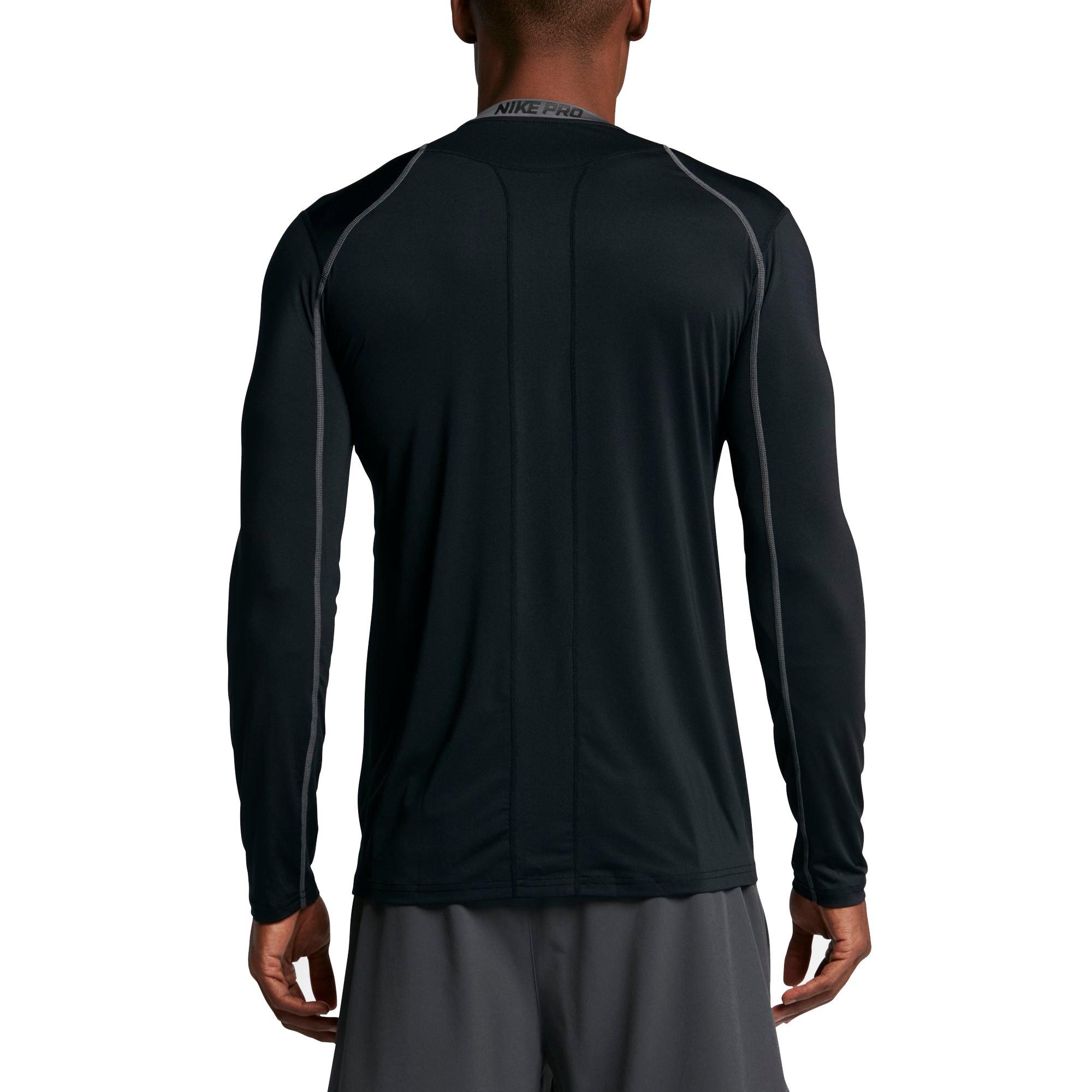 nike men's pro cool fitted long sleeve shirt
