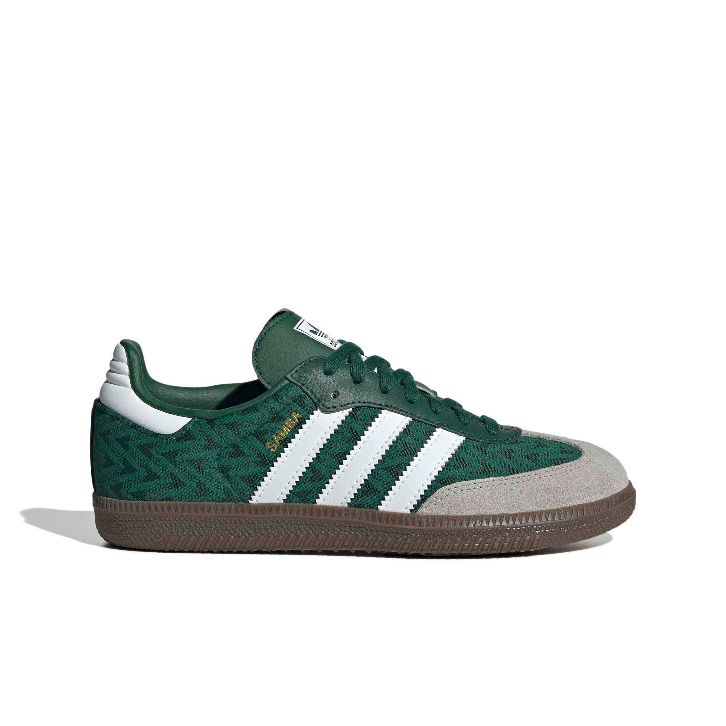 adidas Originals Samba OG "Collegiate Green/Ftwr White/Gum 5" Grade School Boys' Shoe - GREEN/WHITE/GUM Thumbnail View 1