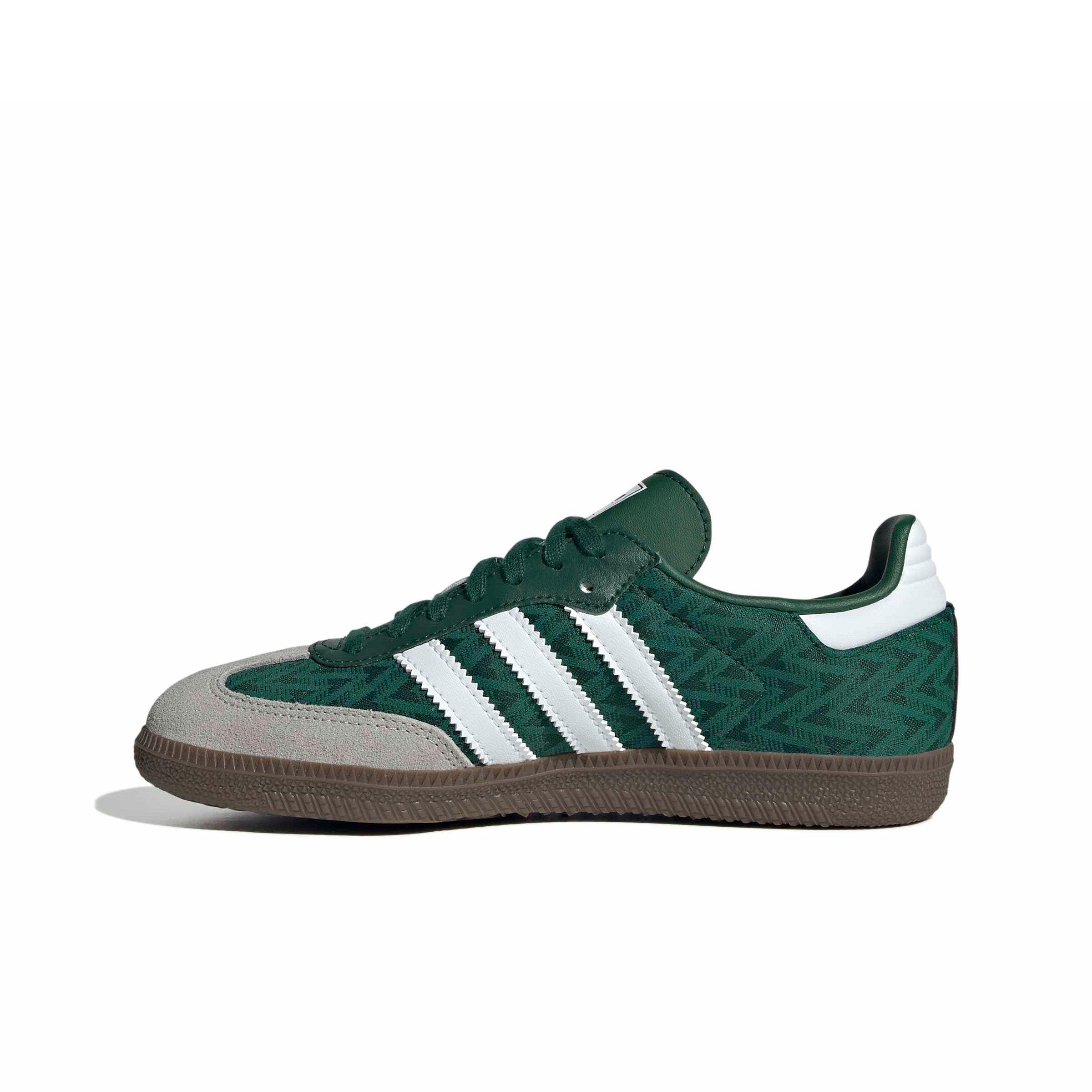 adidas Originals Samba OG "Collegiate Green/Ftwr White/Gum 5" Grade School Boys' Shoe - GREEN/WHITE/GUM Thumbnail View 2