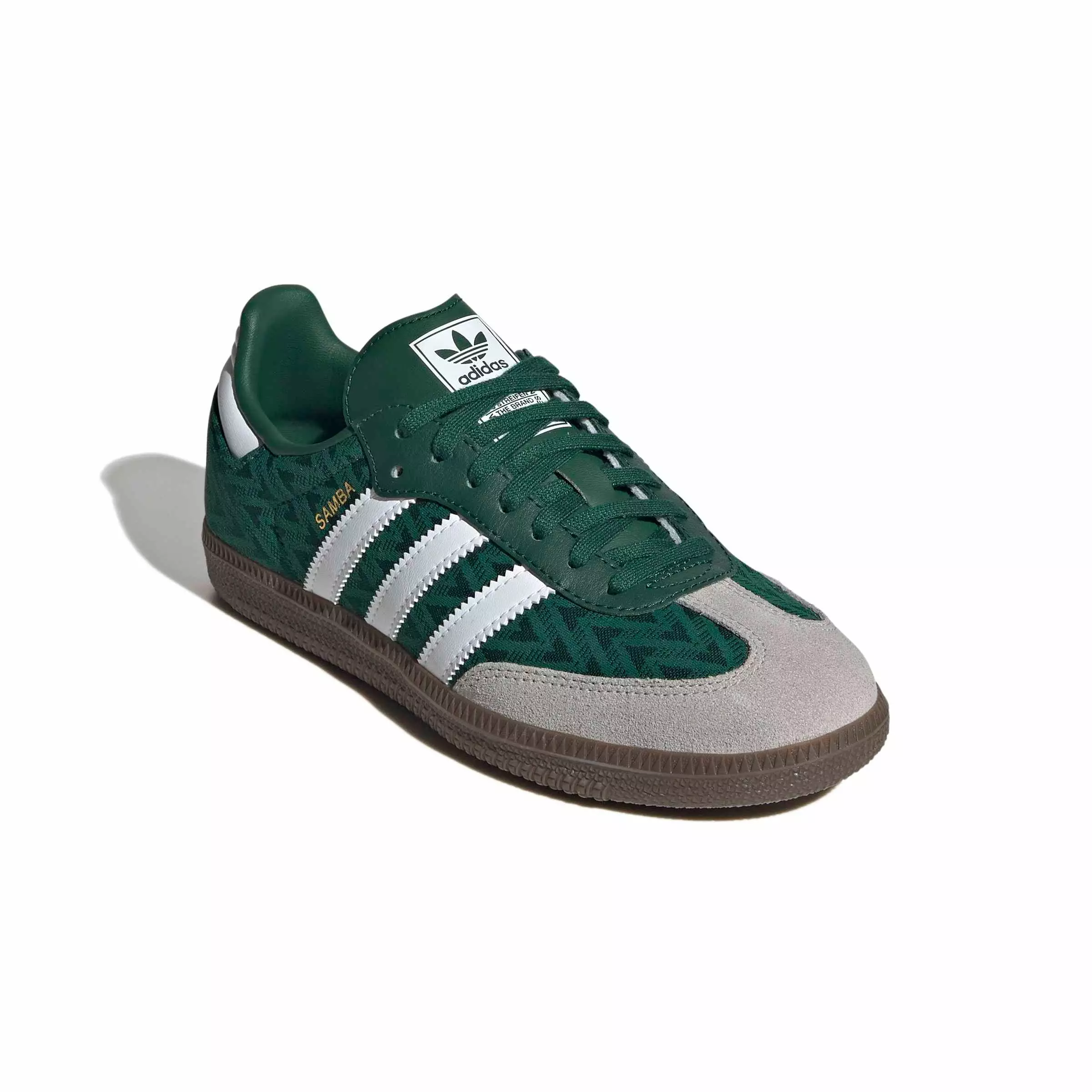 adidas Originals Samba OG "Collegiate Green/Ftwr White/Gum 5" Grade School Boys' Shoe - GREEN/WHITE/GUM