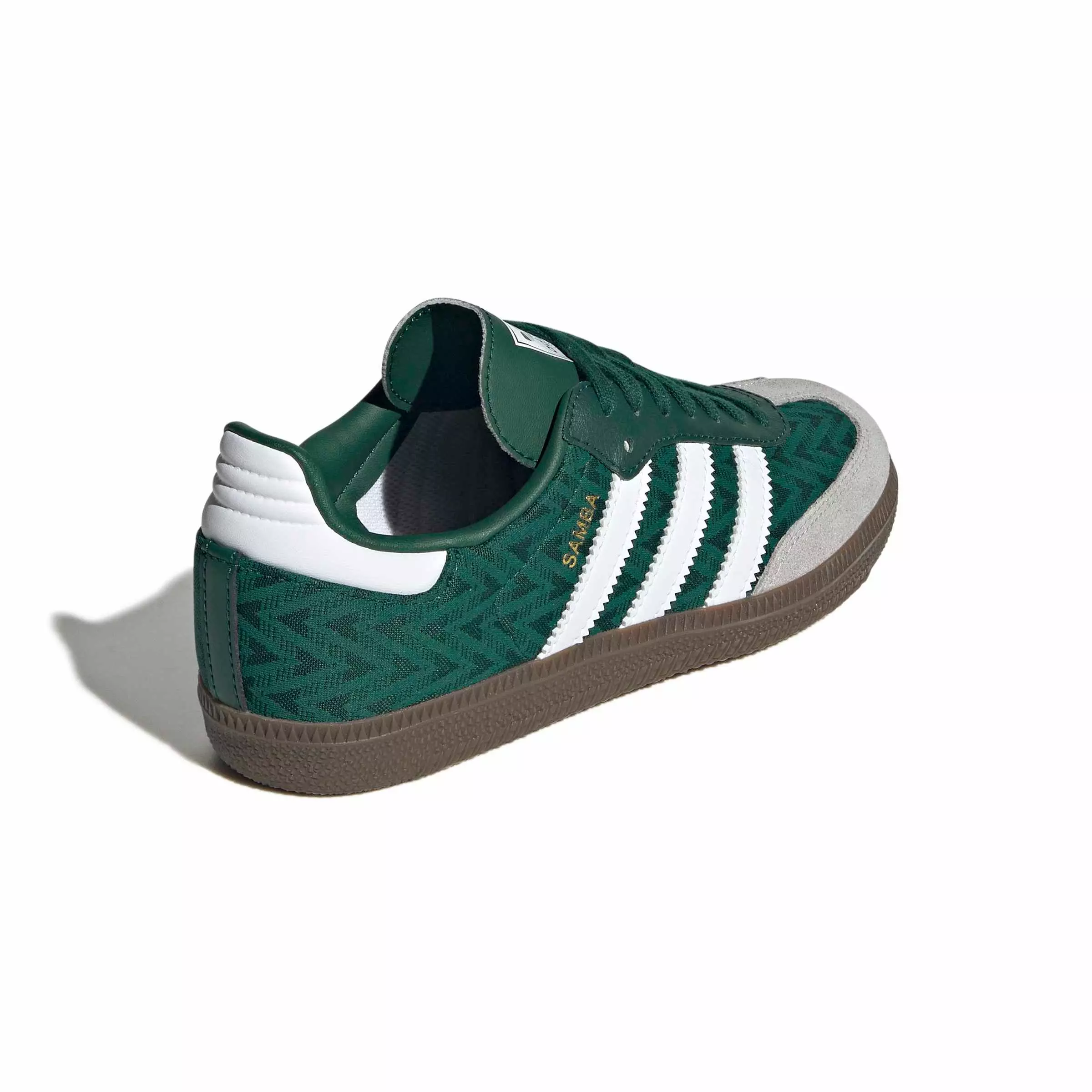 adidas Originals Samba OG "Collegiate Green/Ftwr White/Gum 5" Grade School Boys' Shoe - GREEN/WHITE/GUM