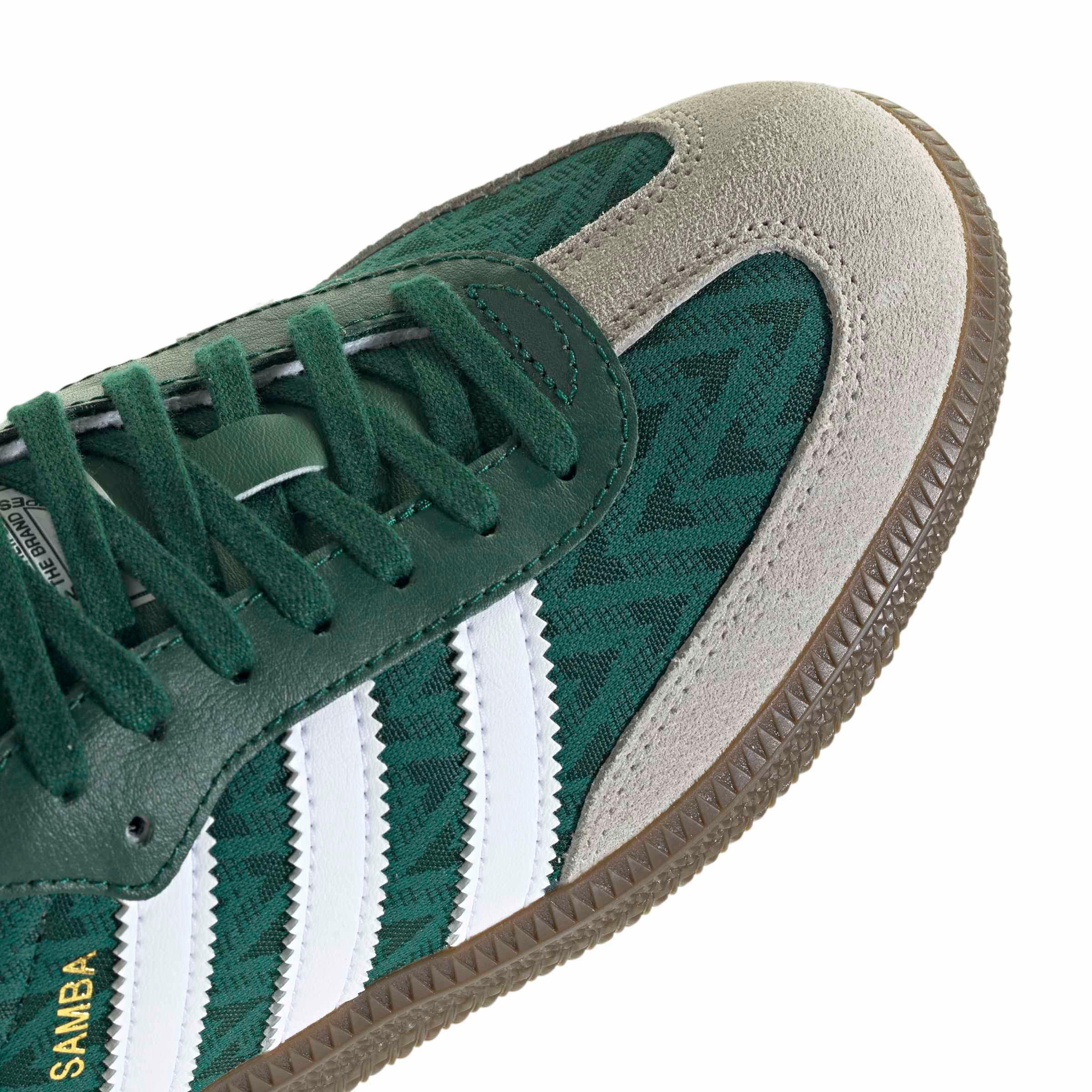 adidas Originals Samba OG "Collegiate Green/Ftwr White/Gum 5" Grade School Boys' Shoe - GREEN/WHITE/GUM Thumbnail View 8