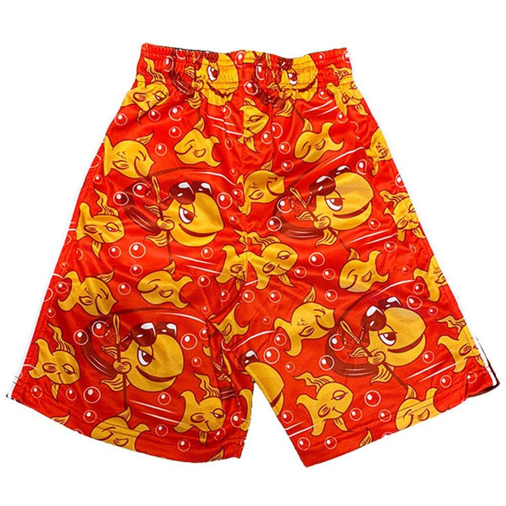 Flow Society Gold Flow Fish Big Boys' Orange Shorts