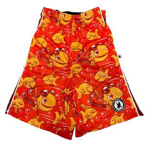 Flow Society Big Boys' Gold Flow Fish Shorts -Orange