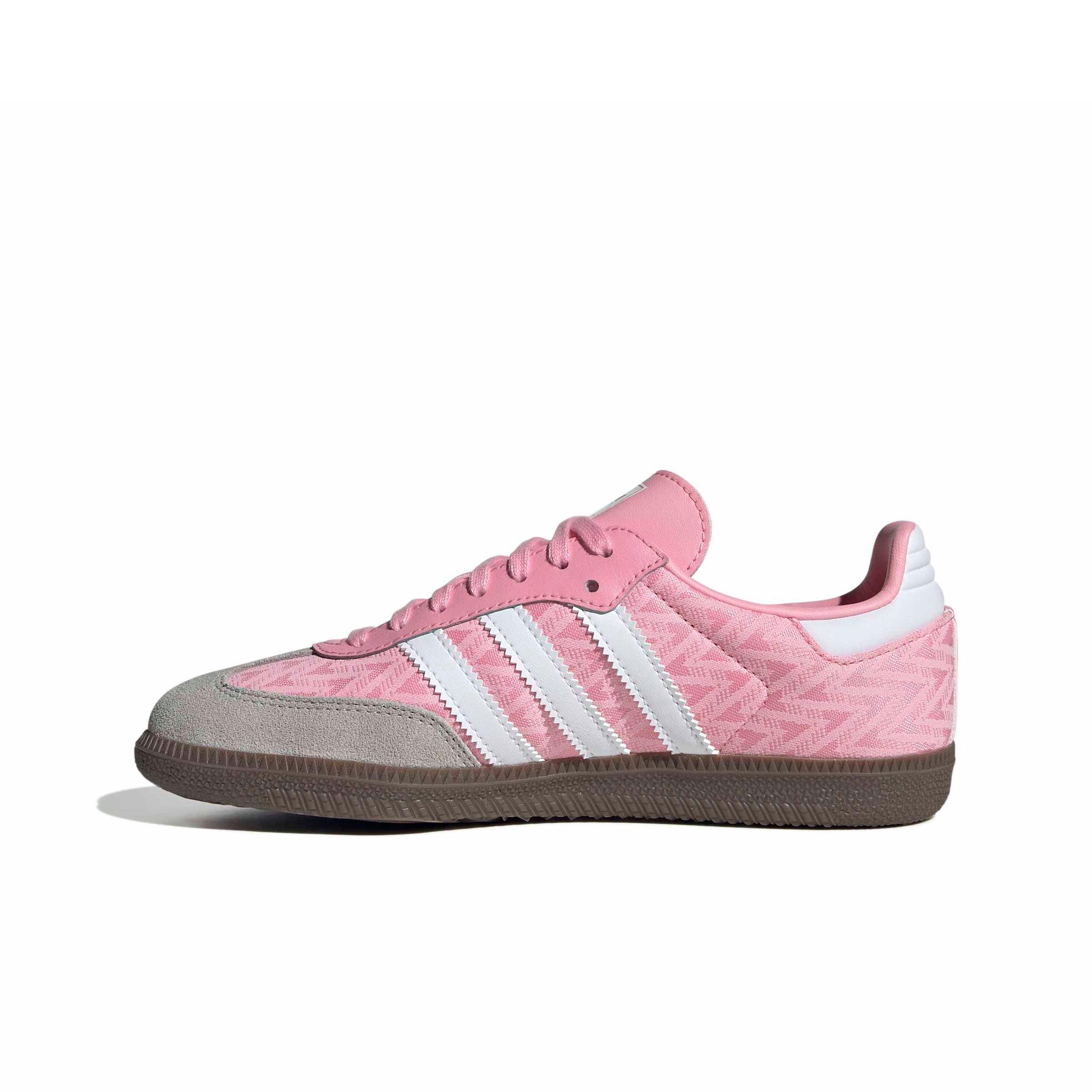 adidas gazelle silver green womens Samba OG Infant Toddler Lifestyle Shoes (White/Coral Pink) main image 0