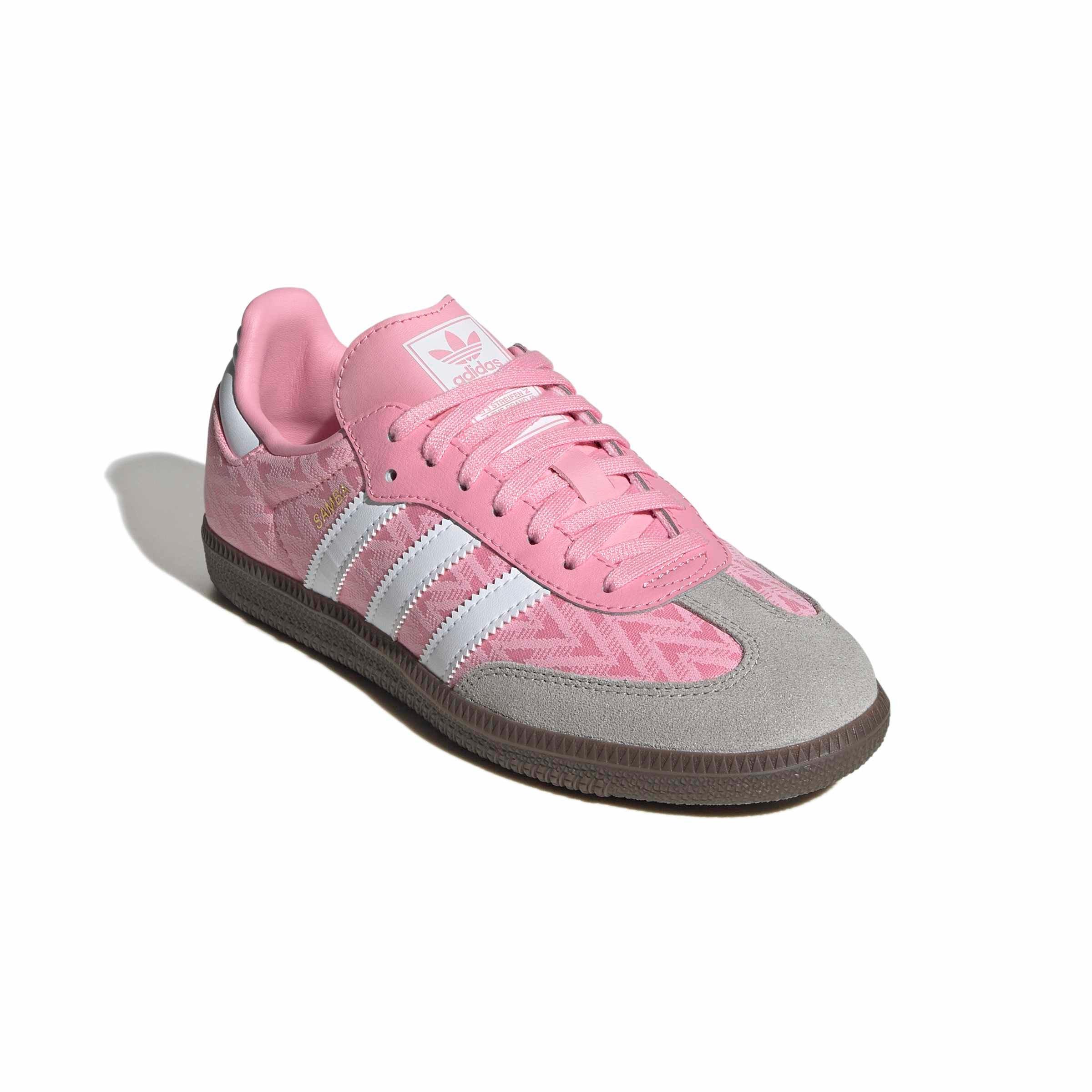adidas Originals Samba OG "Light Pink/Ftwr White/Gum 5" Grade School Girls' Shoe - LT PINK/WHITE/GUM Thumbnail View 3