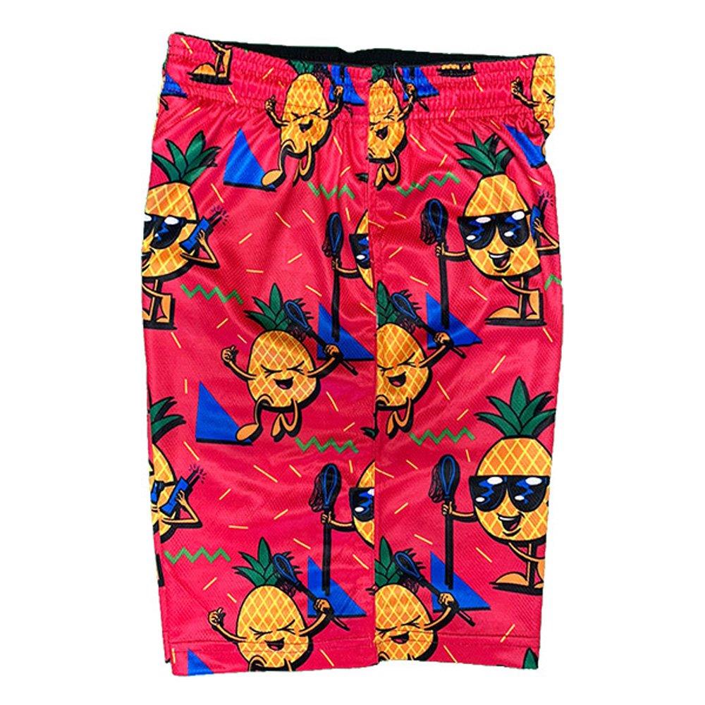 Flow Society Big Boys' Pineapple Lax Shorts - Pink - PINK Thumbnail View 3