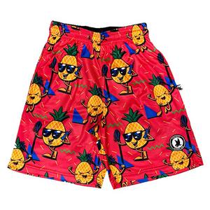Flow Society Big Boys' Pineapple Lax Shorts -Pink