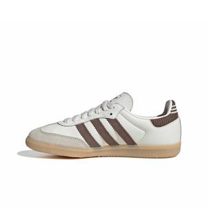 adidas Originals Samba OG "Cloud White/Earth Strata/Gum 3" Grade School Boys' Shoe