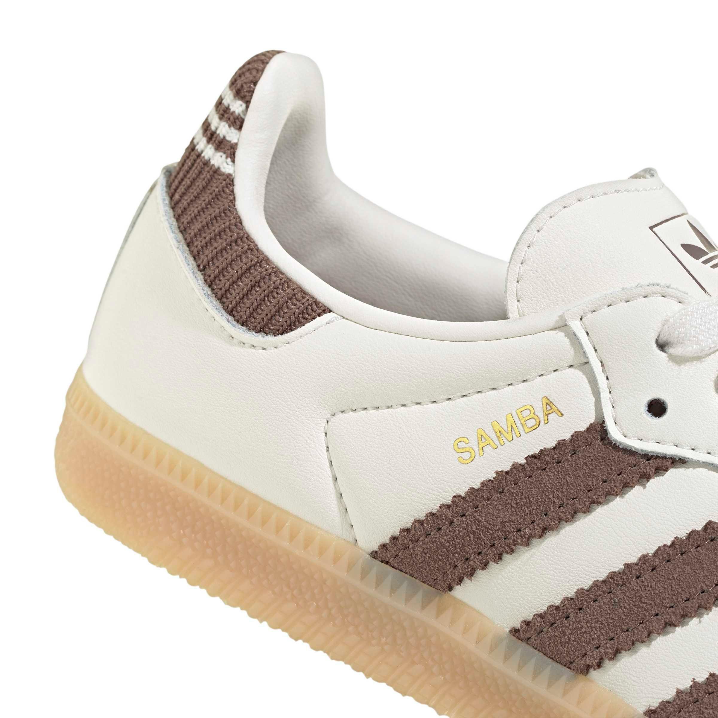 adidas Originals Samba OG Grade School Boys' "Cloud White/Earth Strata/Gum 3" Shoe