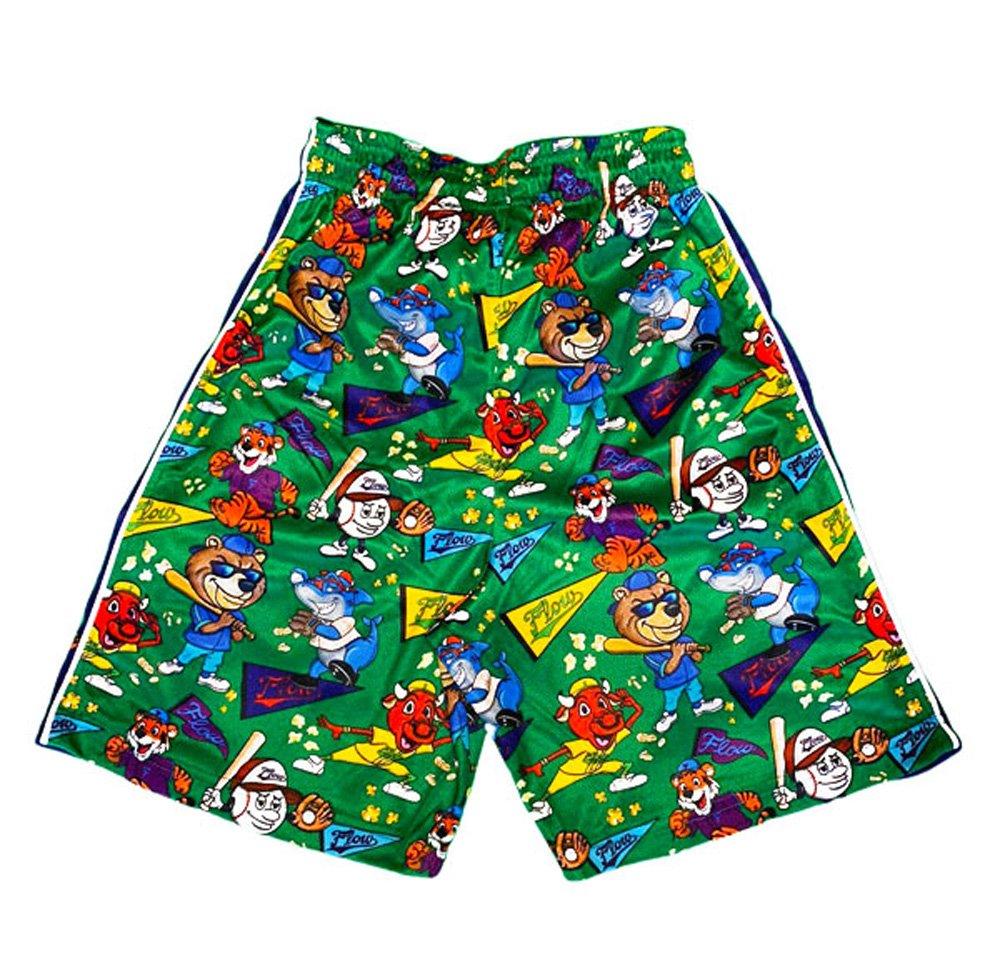 Flow Society Baseball Bears Big Boys' Green Shorts