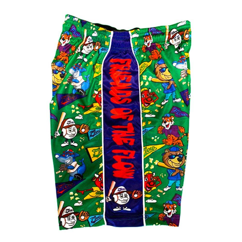Flow Society Baseball Bears Big Boys' Green Shorts