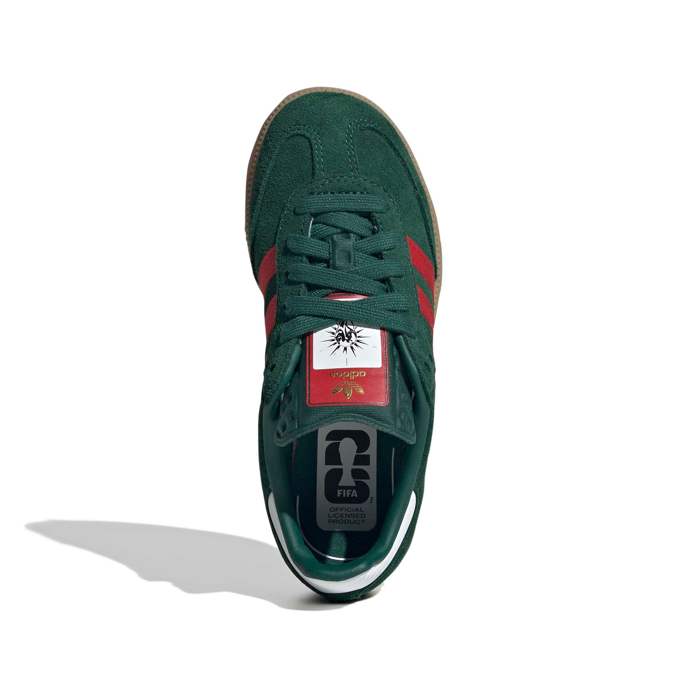 adidas Originals Samba OG "Team Dark Green/Better Scarlet/Gum 4" Preschool Boys' Shoe - DK GREEN/SCARLET/GUM Thumbnail View 5