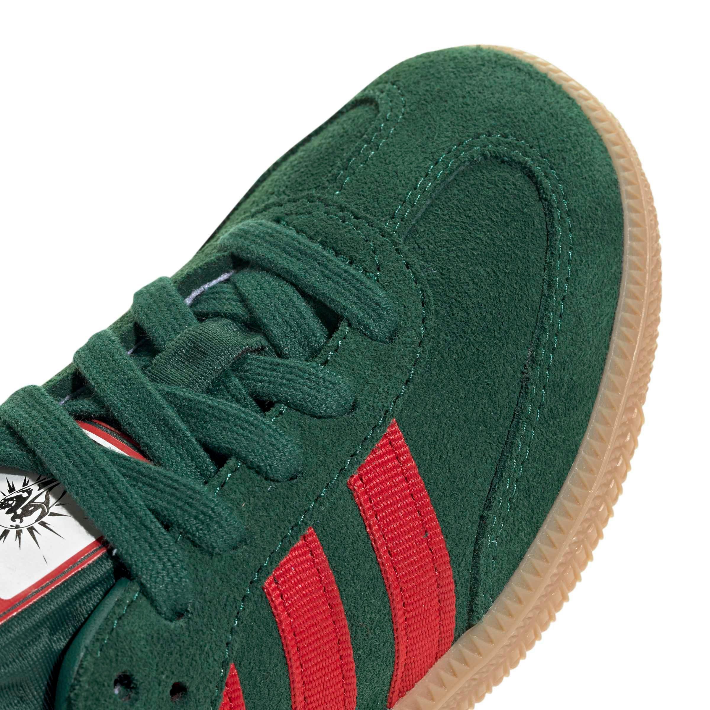 adidas Originals Samba OG "Team Dark Green/Better Scarlet/Gum 4" Preschool Boys' Shoe - DK GREEN/SCARLET/GUM Thumbnail View 8