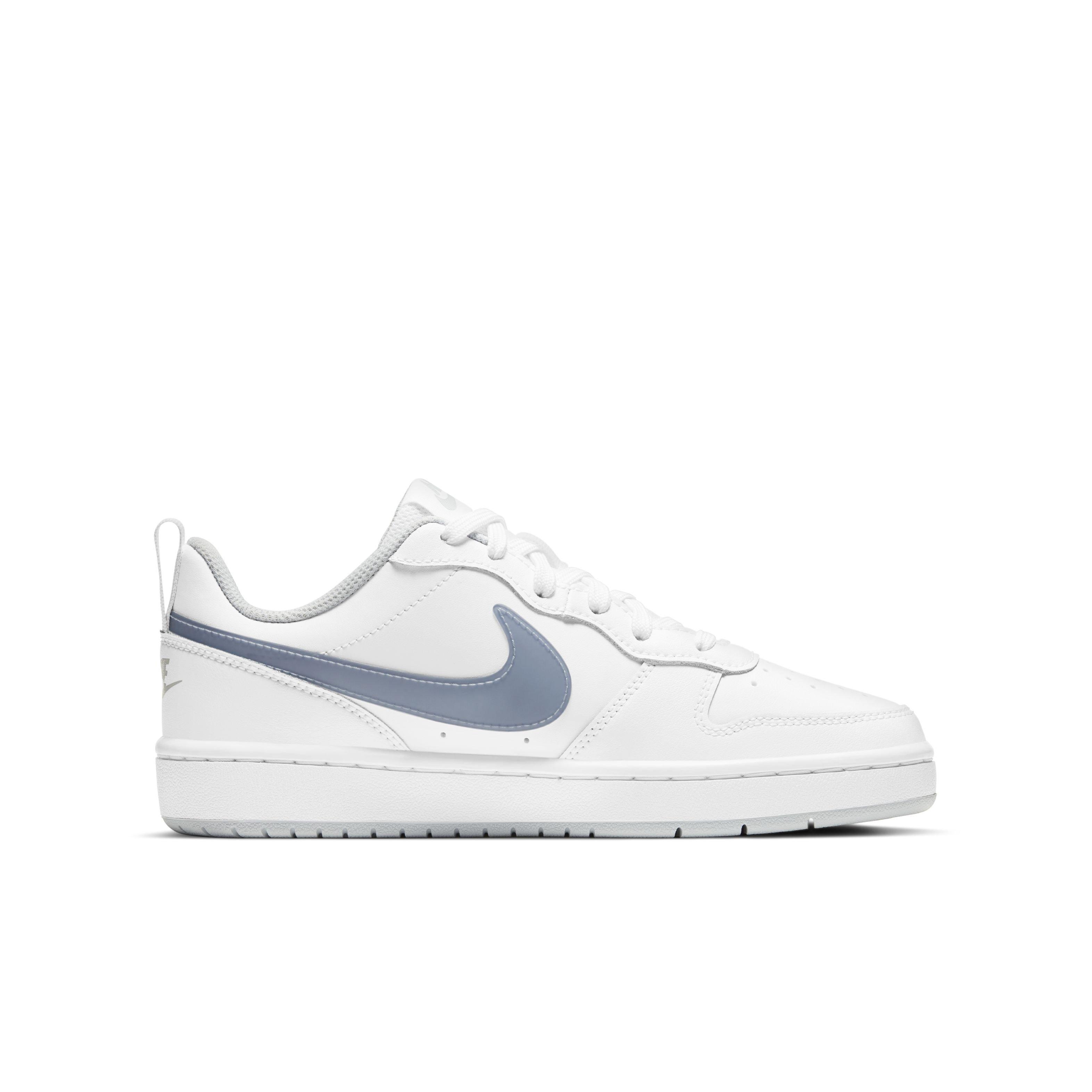 Nike Court Borough Low 2 White Grade School Boys Shoe Hibbett City Gear