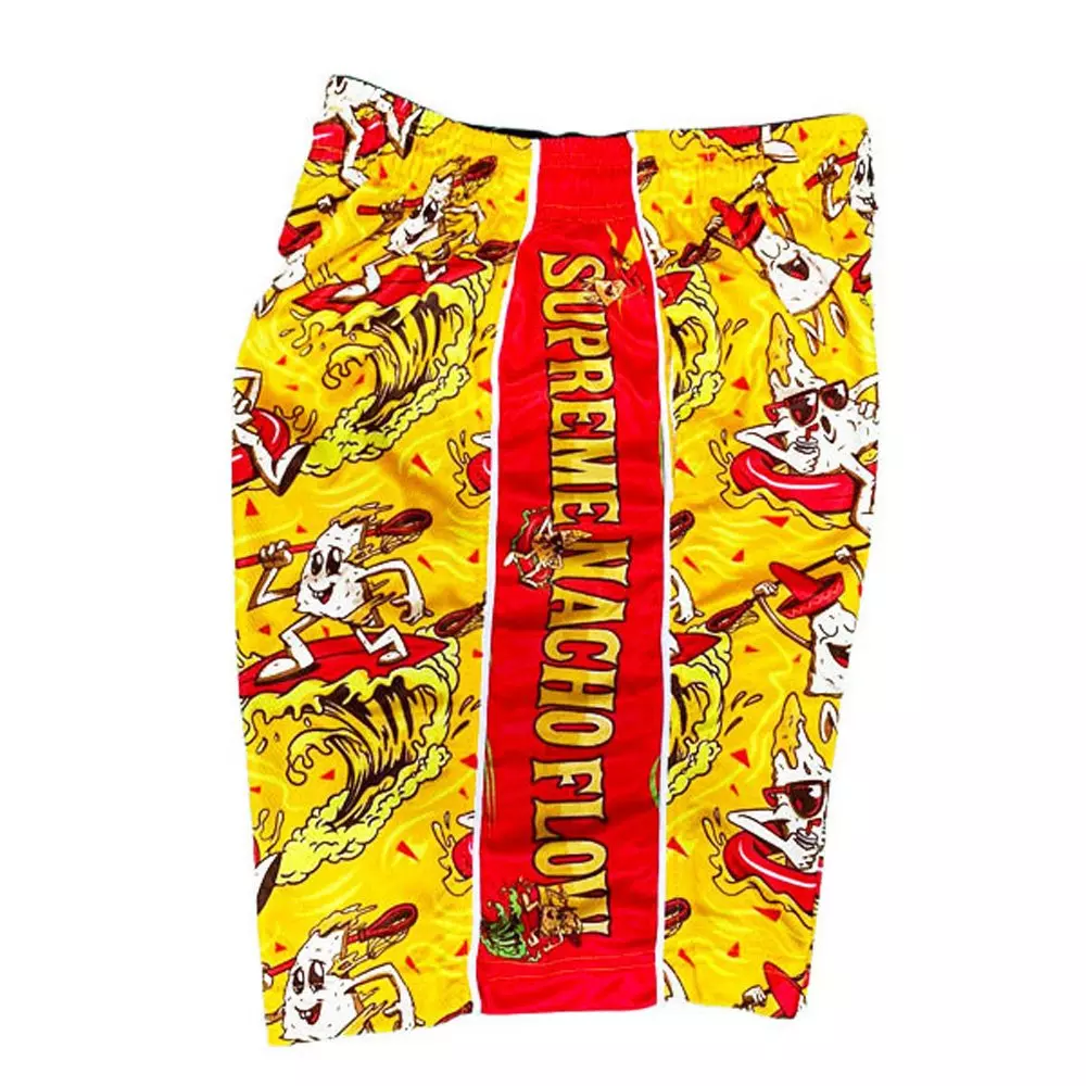 Flow Society Big Boys' Ginormous Nachos Shorts -Yellow - YELLOW