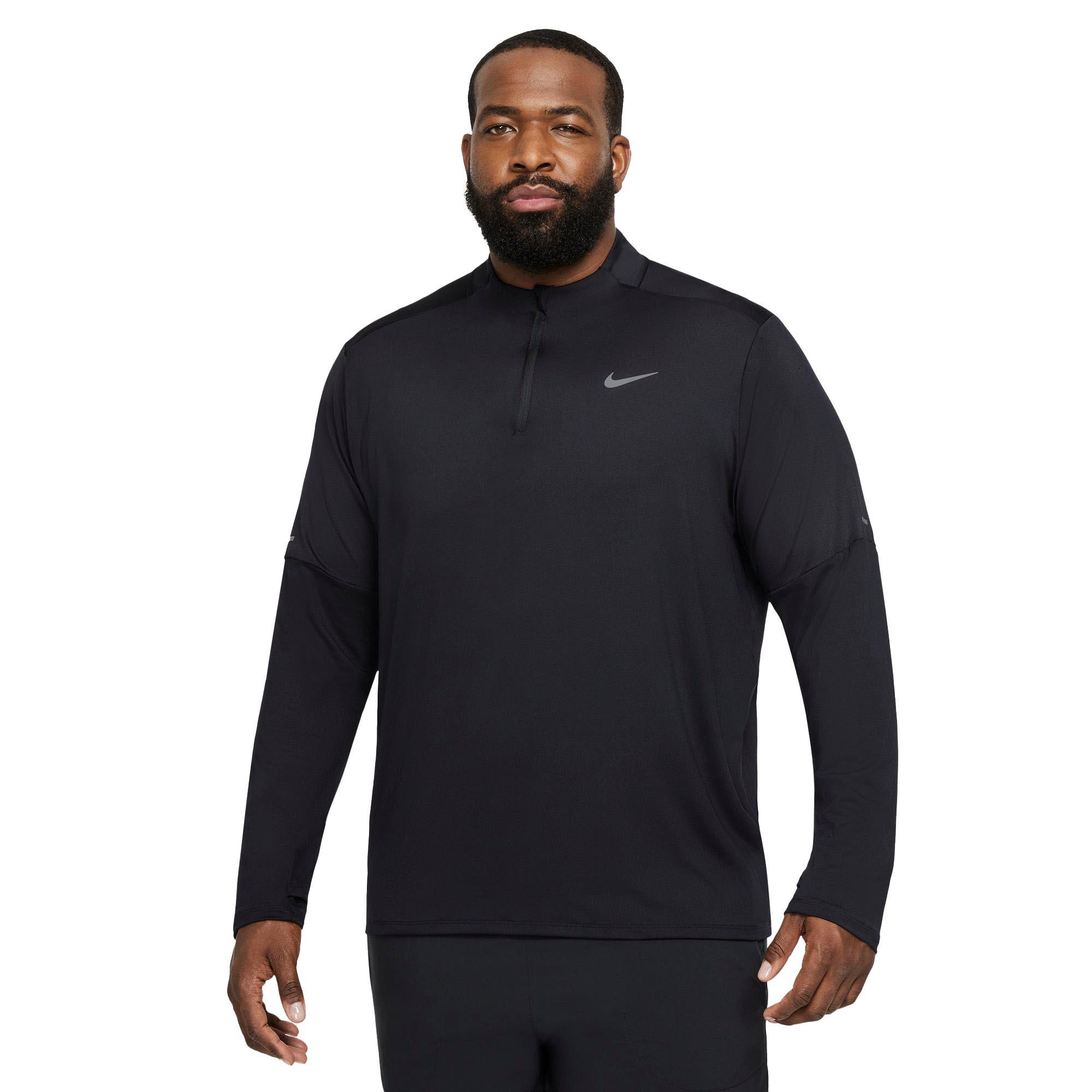Nike Men's Dri-FIT Element 1/2-Zip Running Top-Black - BLACK Thumbnail View 1