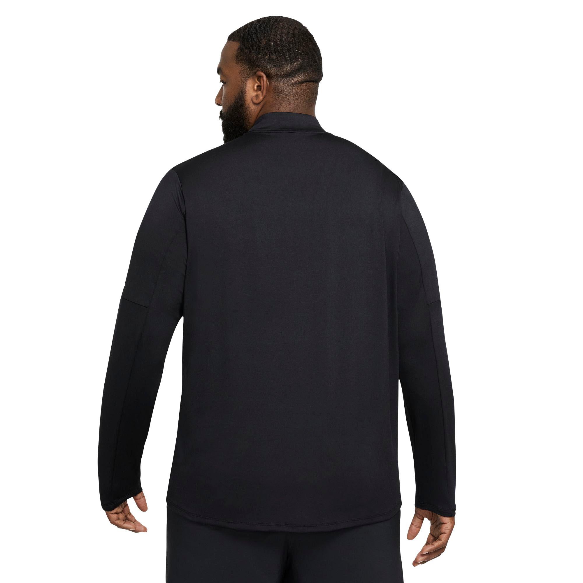 Nike Men's Dri-FIT Element 1/2-Zip Running Top-Black - BLACK Thumbnail View 2