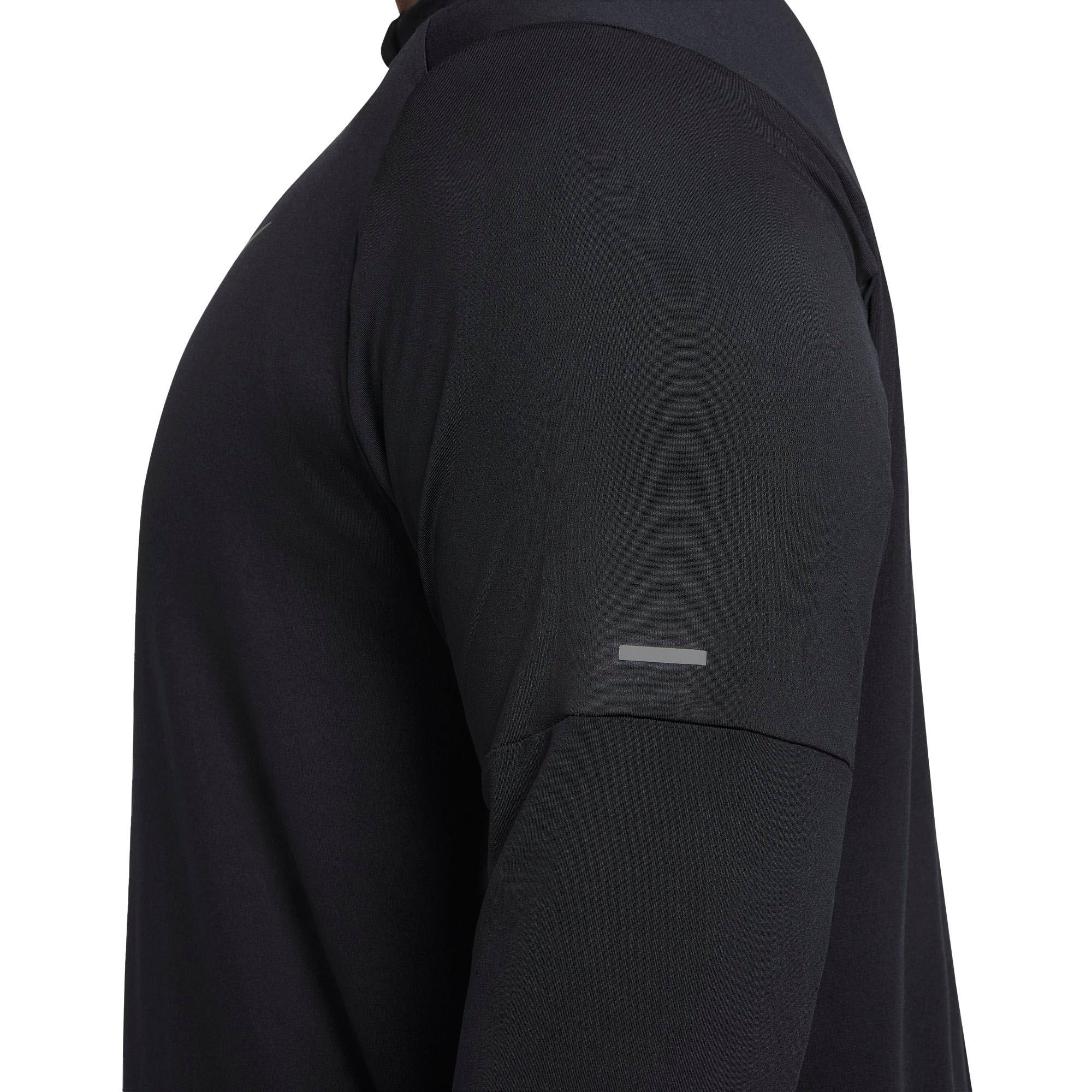 Nike Men's Dri-FIT Element 1/2-Zip Running Top-Black - BLACK Thumbnail View 4