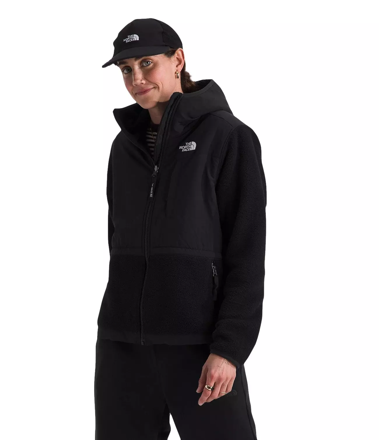 The North Face Women's Retro Denali Hooded Jacket -Black - BLACK
