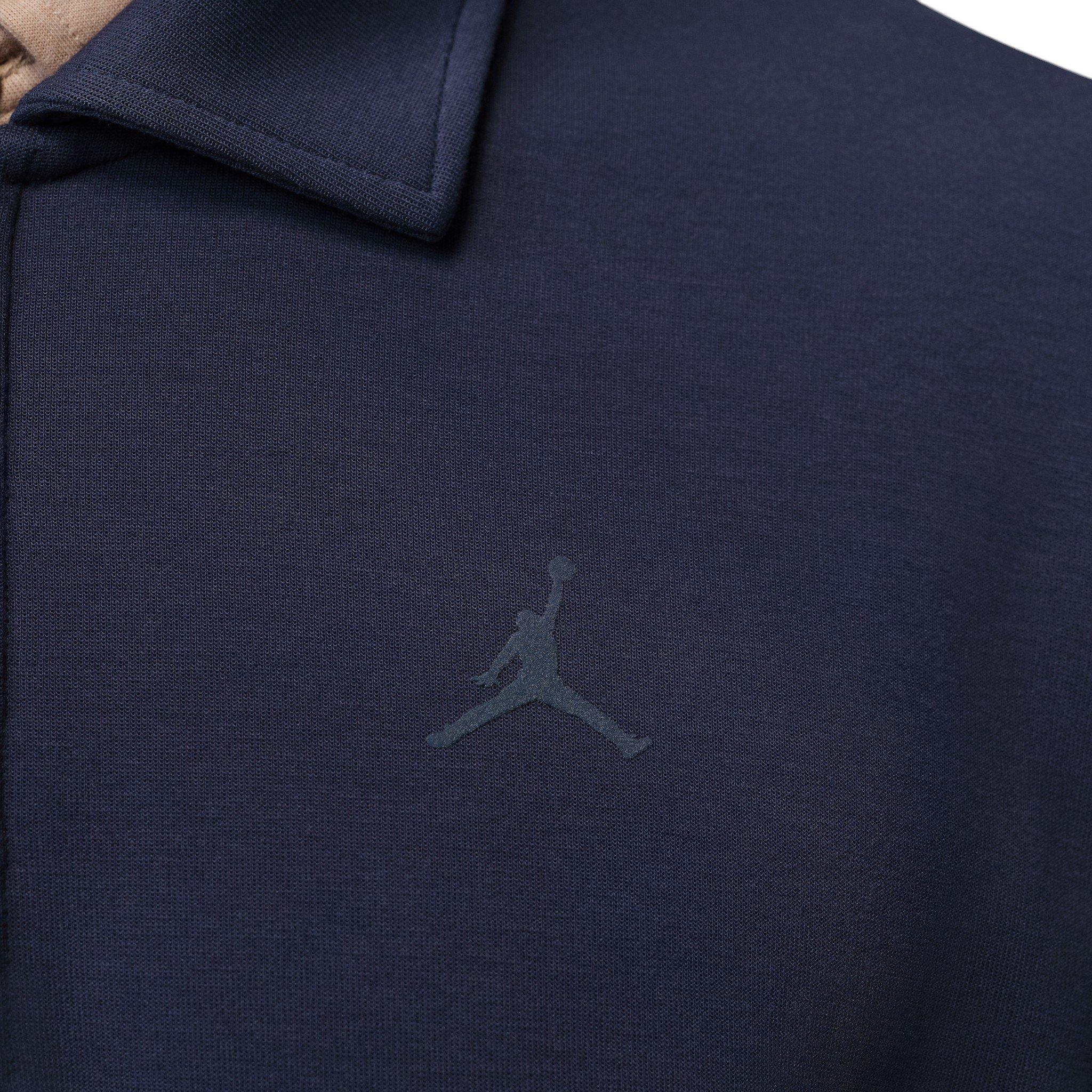 Jordan Men's 1/4-Zip Collared Long Sleeve Golf Top - Blue - BLUE