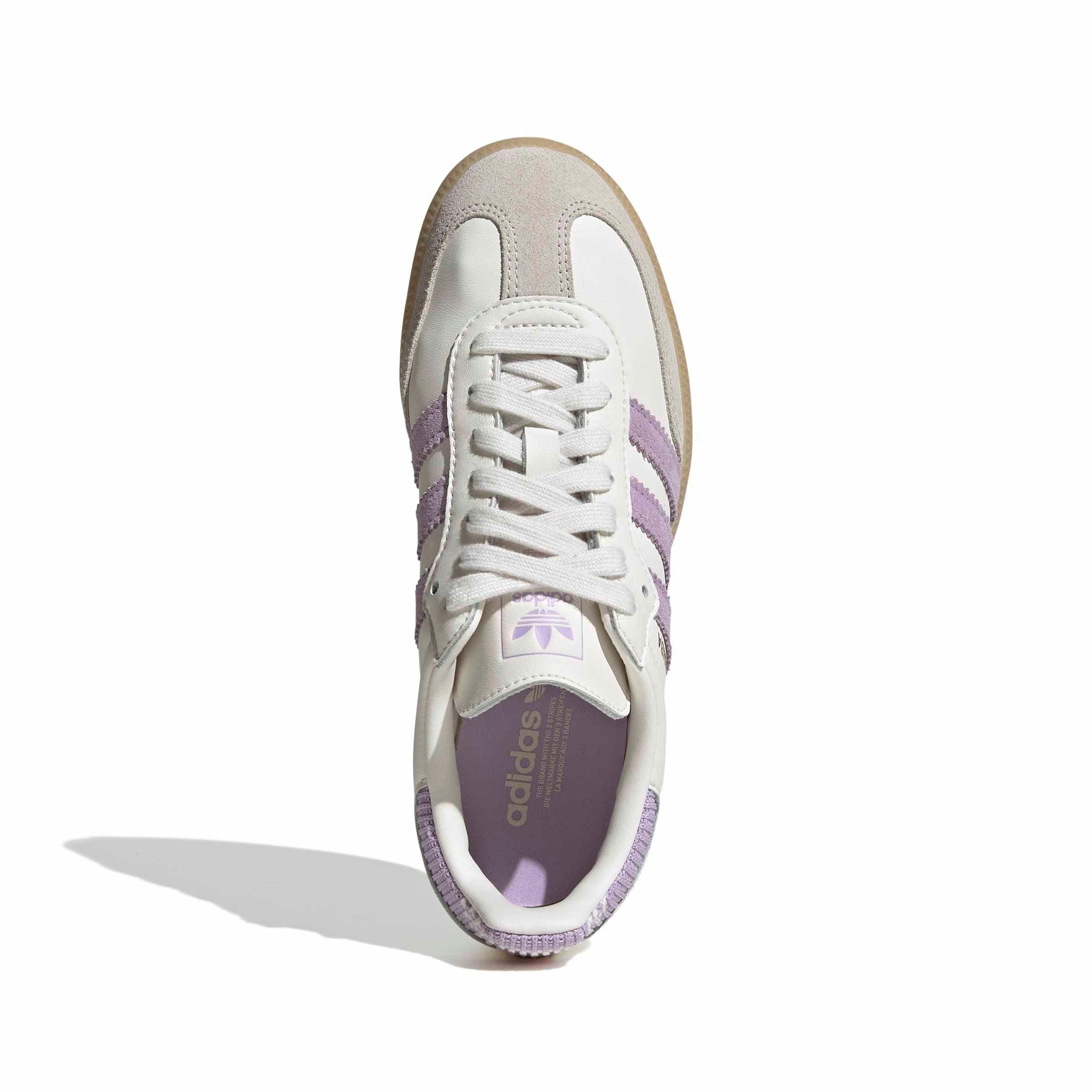adidas Originals Samba OG "Cloud White/Powder Plum/Gum 3" Grade School Girls' Shoe - WHITE/PLUM/GUM Thumbnail View 5