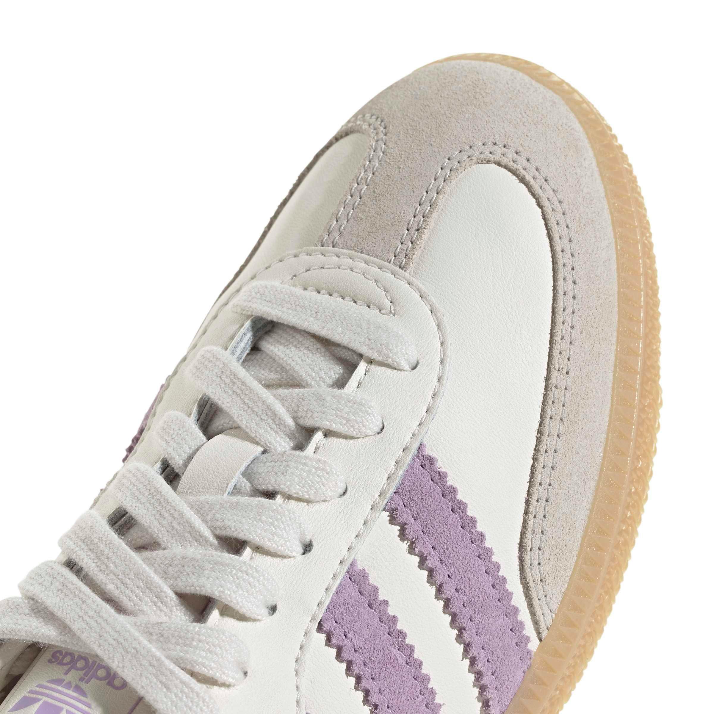 adidas Originals Samba OG "Cloud White/Powder Plum/Gum 3" Grade School Girls' Shoe - WHITE/PLUM/GUM Thumbnail View 8