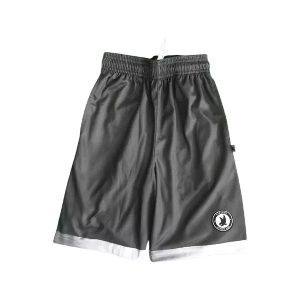 Flow Society Big Boys' Flow Line Trim Solid Shorts - Silver - SILVER