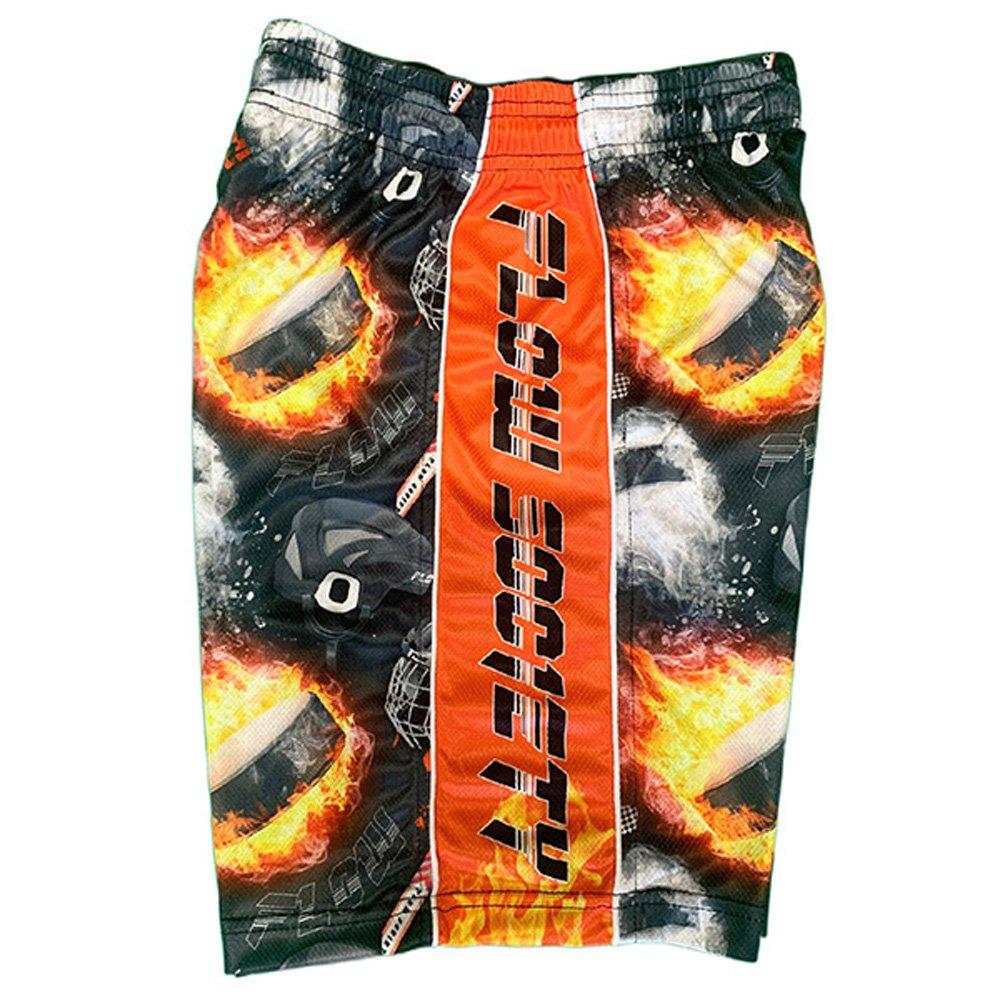 Flow Society Big Boys' Fire Flow Hockey Shorts - Black - BLACK Thumbnail View 3