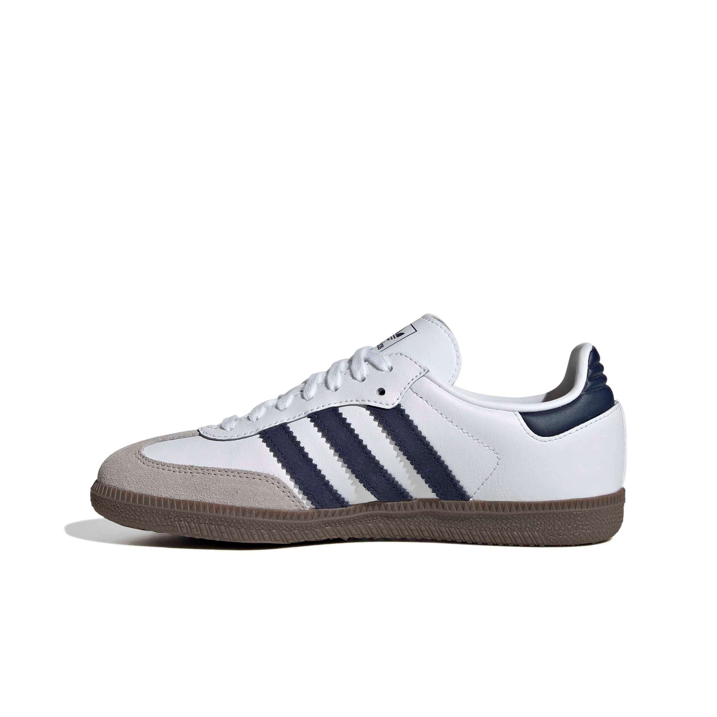 adidas Originals Samba OG Grade School Boys' "Ftwr White/Night Indigo/Gum 5" Shoe