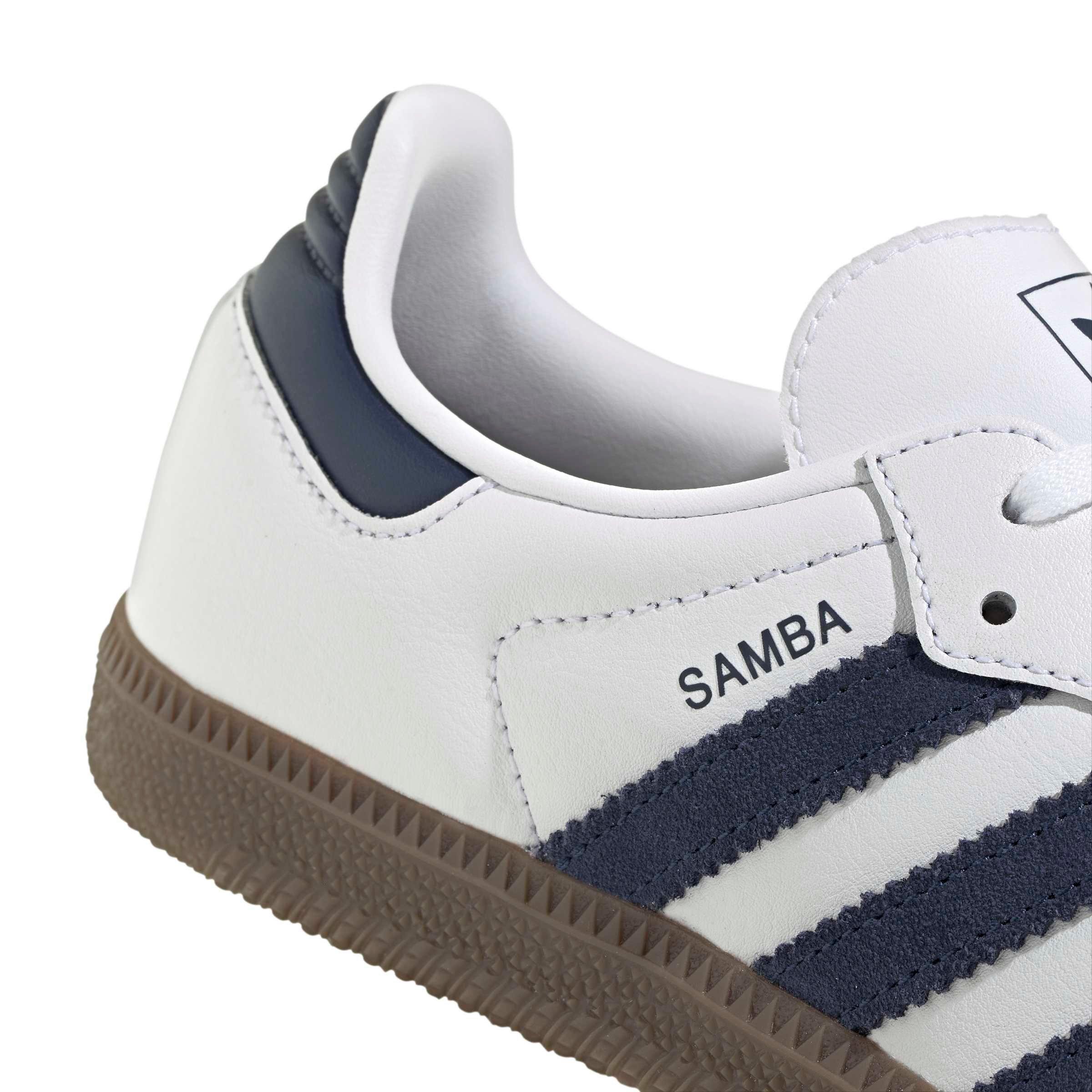 adidas Originals Samba OG Grade School Boys' "Ftwr White/Night Indigo/Gum 5" Shoe