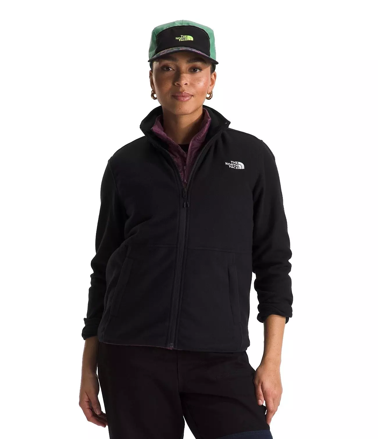 The North Face Women's Glacier Fleece Jacket -Black - BLACK