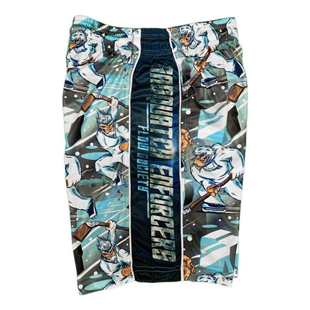 Flow Society Sasquatch Enforcers Big Boys' Turquoise Shorts