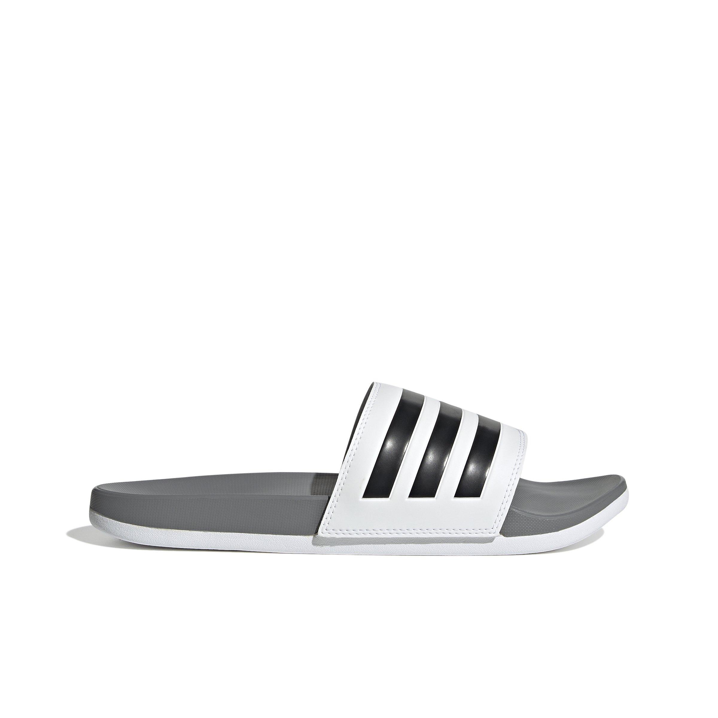 Adilette comfort store slides grey three