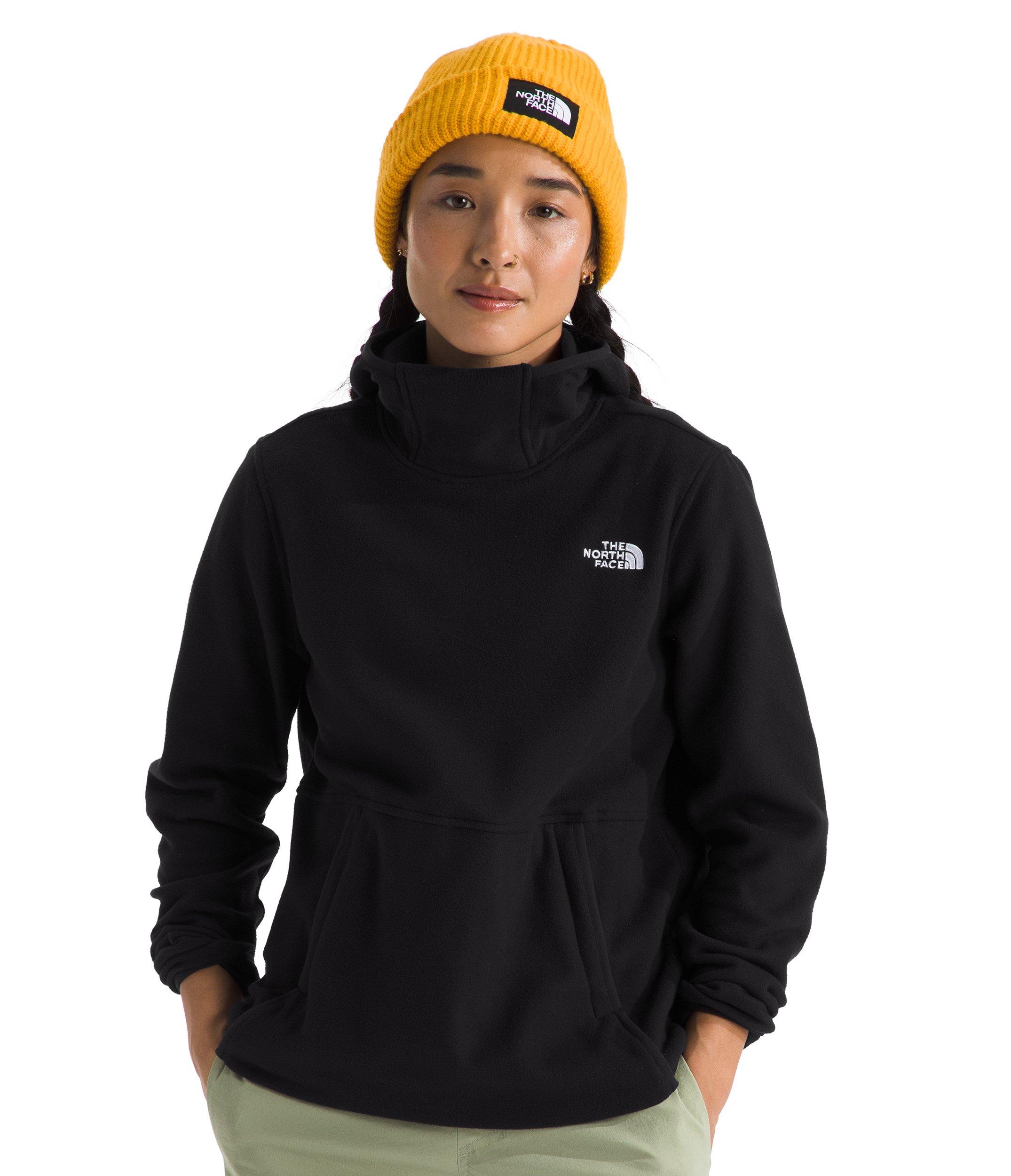 The North Face Women's Glacier Fleece Pullover Hoodie - BLACK