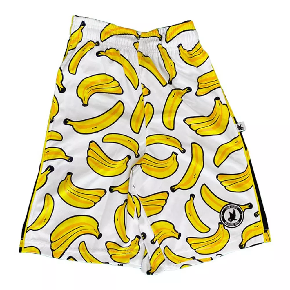 Flow Society Big Boys' Banana Flow Shorts - White/Black - WHITE/BLACK