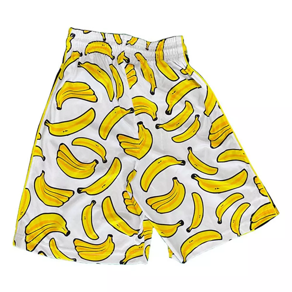 Flow Society Big Boys' Banana Flow Shorts - White/Black - WHITE/BLACK