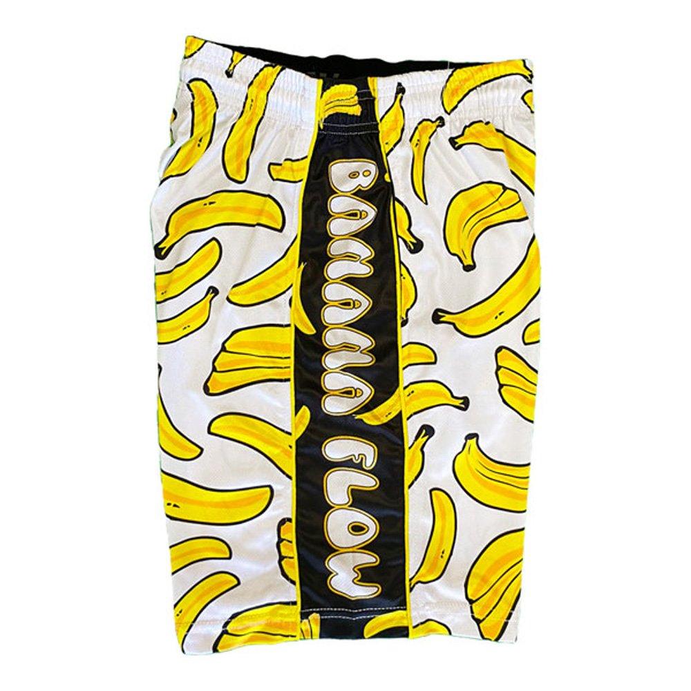 Flow Society Big Boys' Banana Flow Shorts - White/Black - WHITE/BLACK Thumbnail View 3