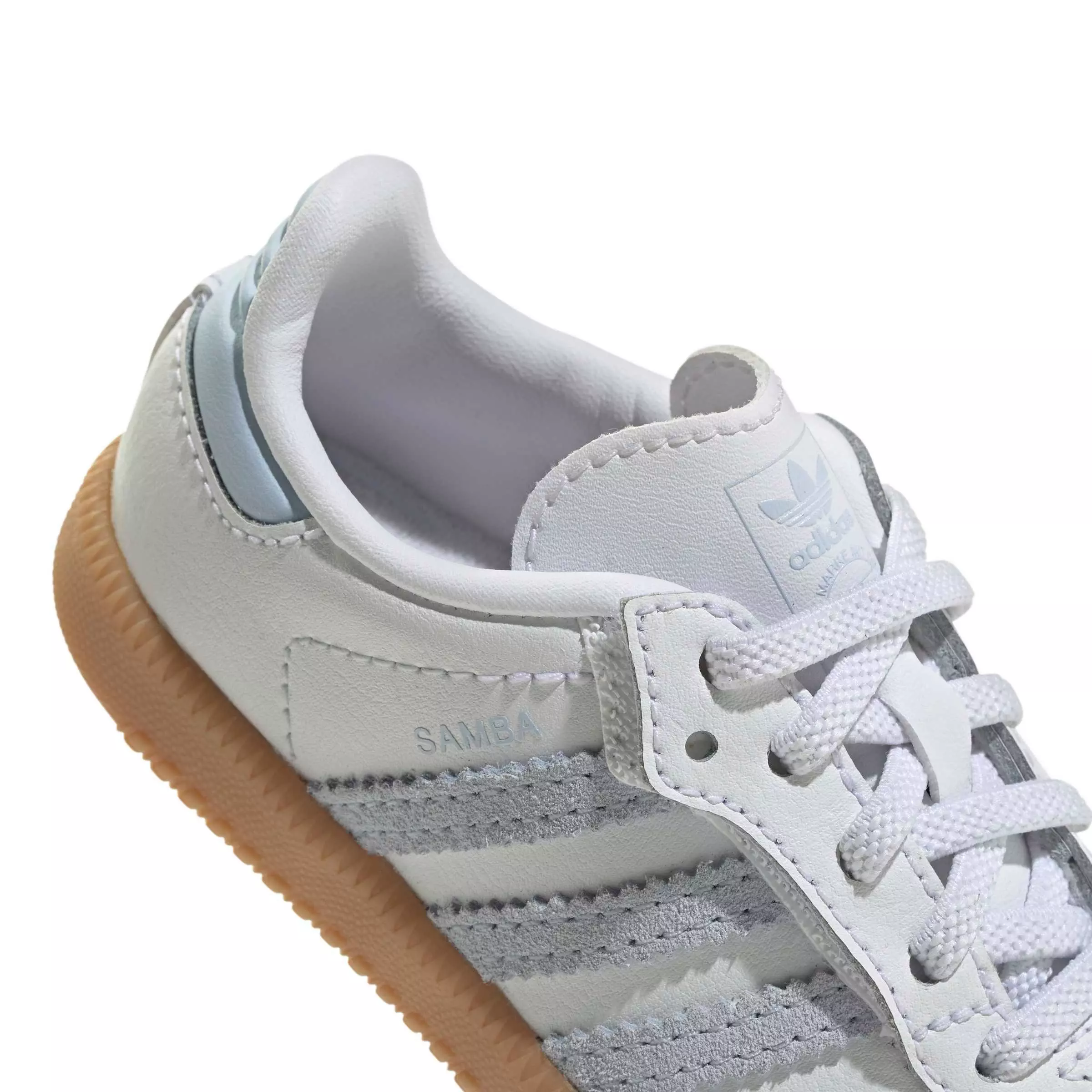 adidas Originals Samba OG CCEL "Ftwr White/Crystal Sky/Gum 3" Infant Girls' Shoe - WHITE/SKY/GUM