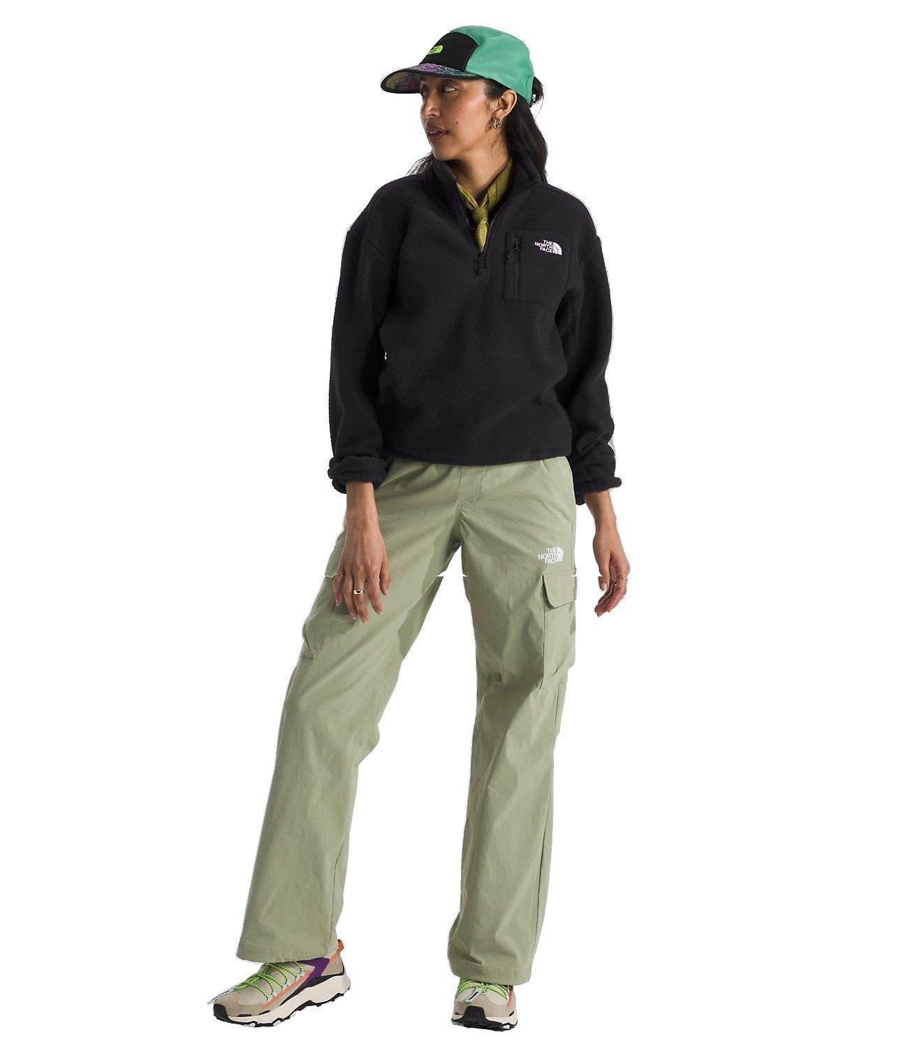 The North Face Women's Yumiori 1/4-Zip Top - BLACK Thumbnail View 4