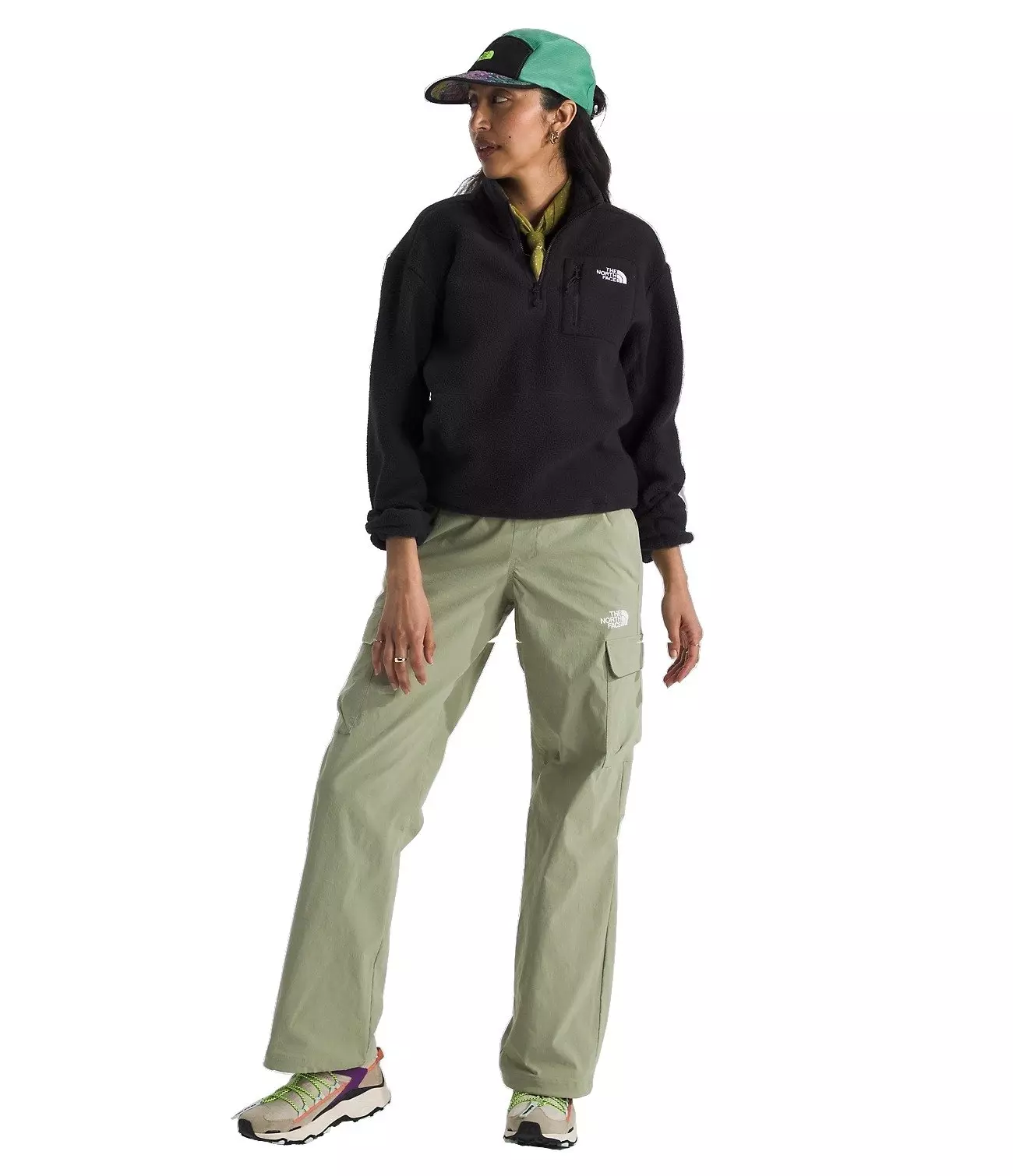 The North Face Women's Yumiori 1/4-Zip Top - BLACK