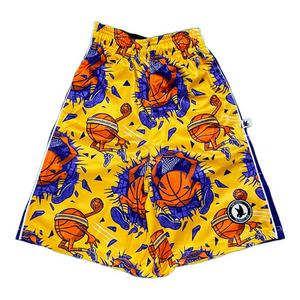 Flow Society Big Boys' Buzzer Beater Shorts -Yellow/Purple