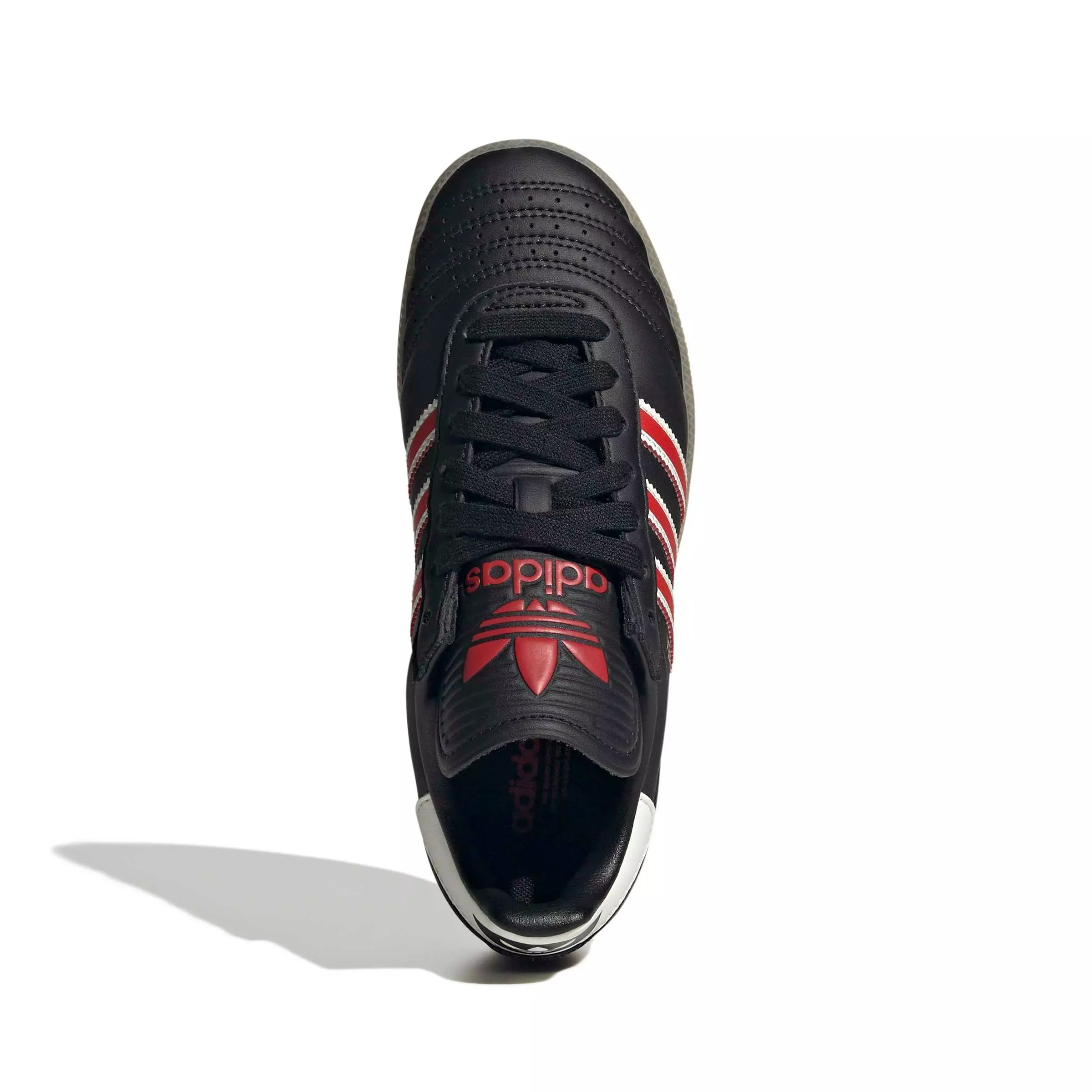 adidas Originals Samba JP "Core Black/Red/Gum 3" Grade School Boys' Shoe - BLACK/RED/GUM