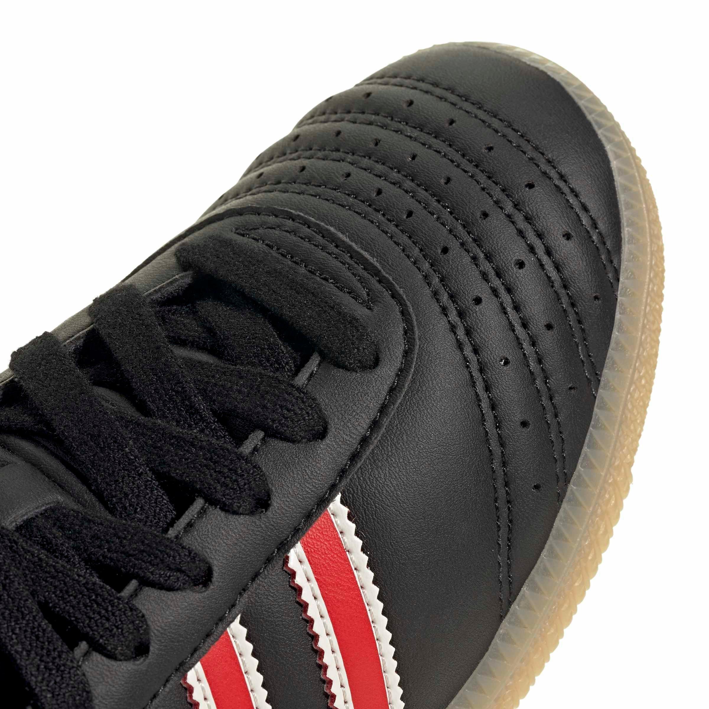 adidas Originals Samba JP Grade School Boys' "Core Black/Red/Gum 3" Shoe