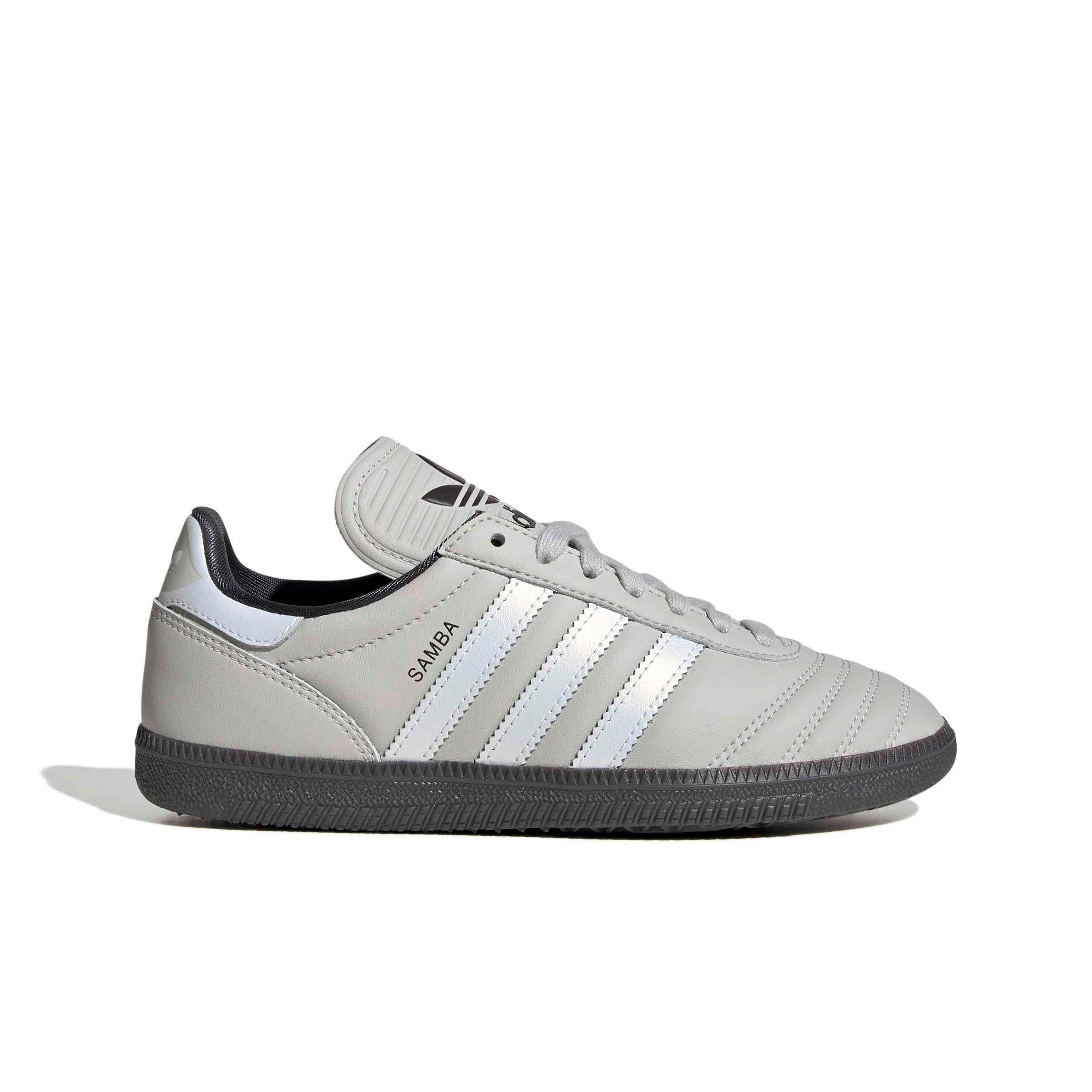 adidas Originals Samba JP "Grey One/Off White/Utility Black" Grade School Boys' Shoe - GREY/OFF WHITE/BLACK Thumbnail View 1