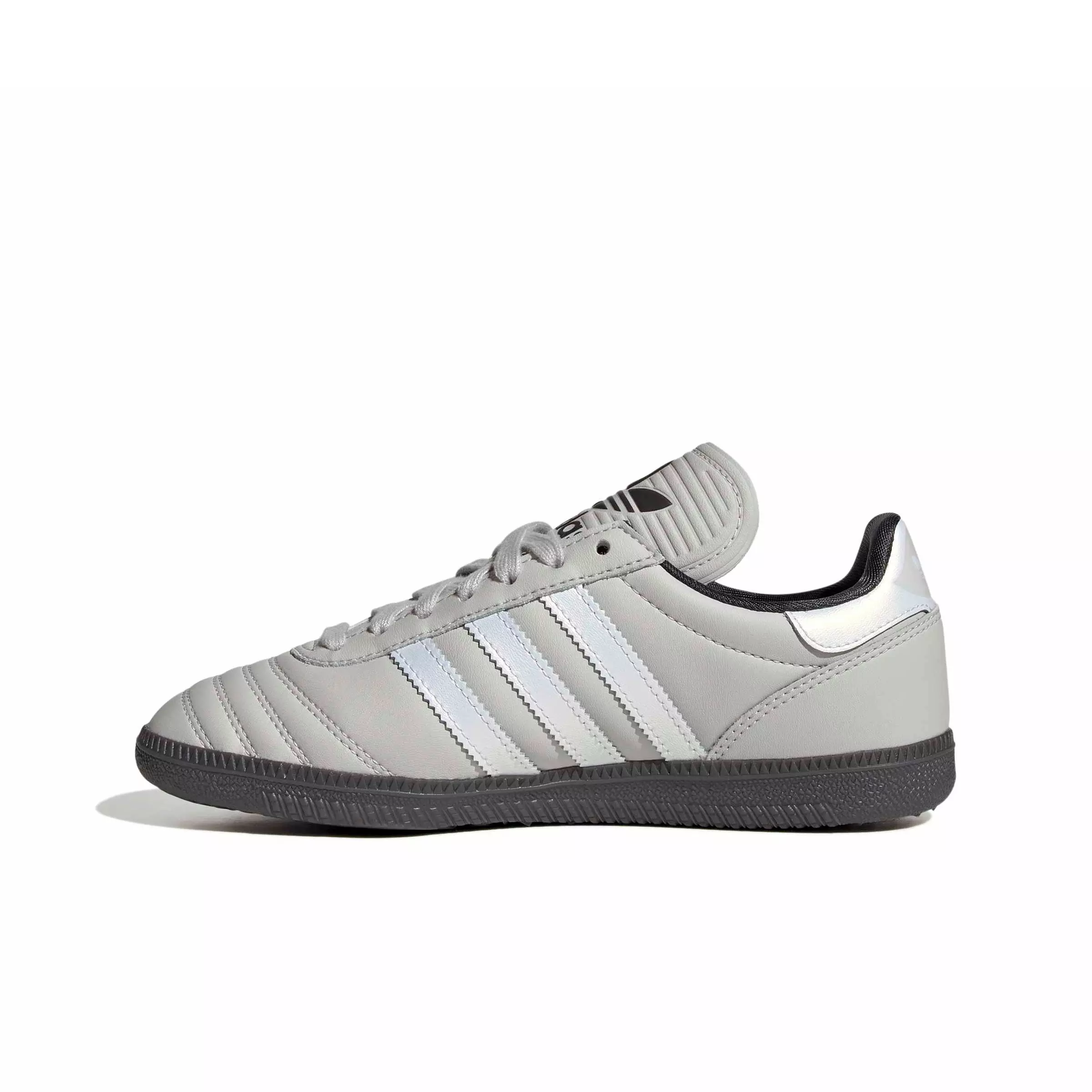 adidas Originals Samba JP "Grey One/Off White/Utility Black" Grade School Boys' Shoe - GREY/OFF WHITE/BLACK