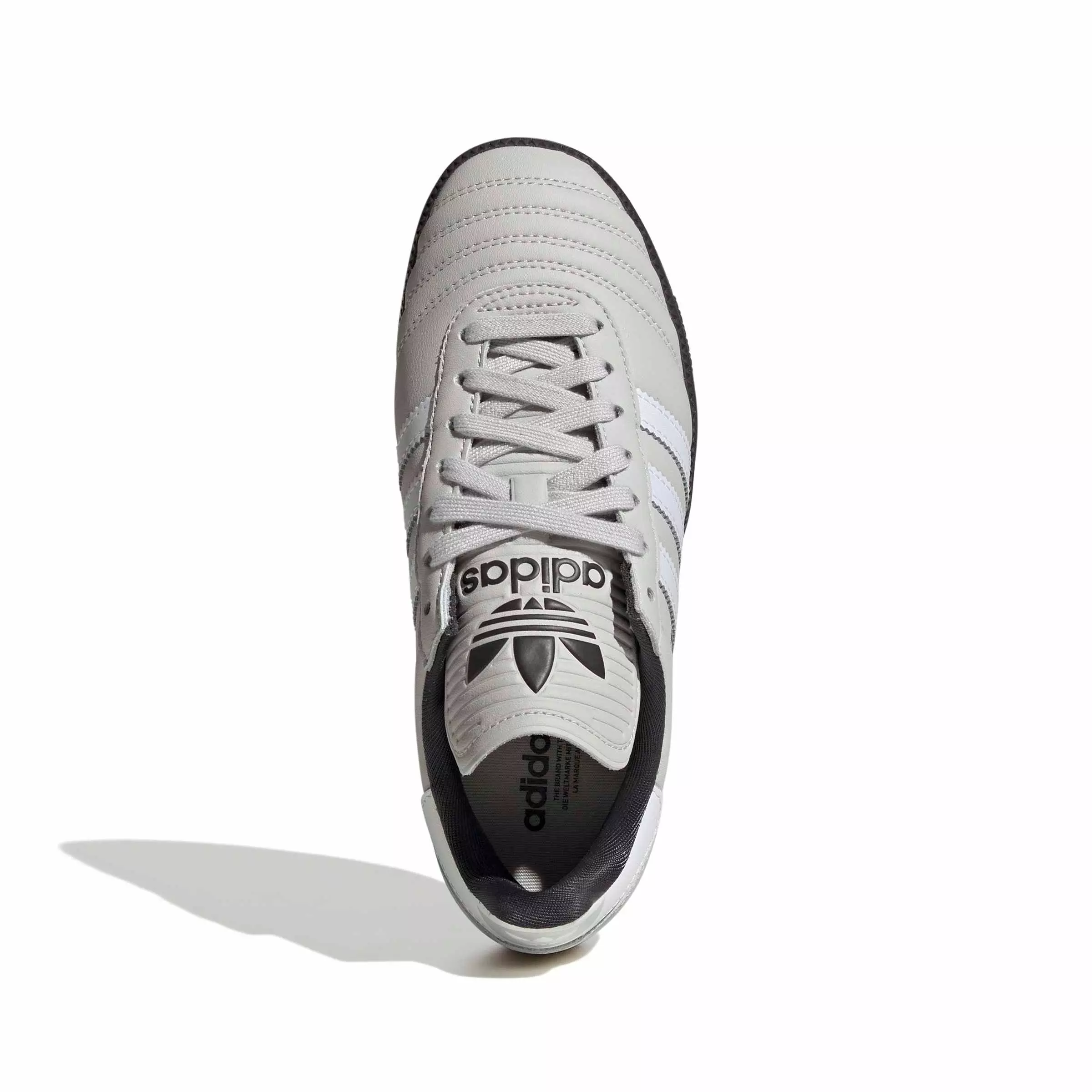 adidas Originals Samba JP "Grey One/Off White/Utility Black" Grade School Boys' Shoe - GREY/OFF WHITE/BLACK